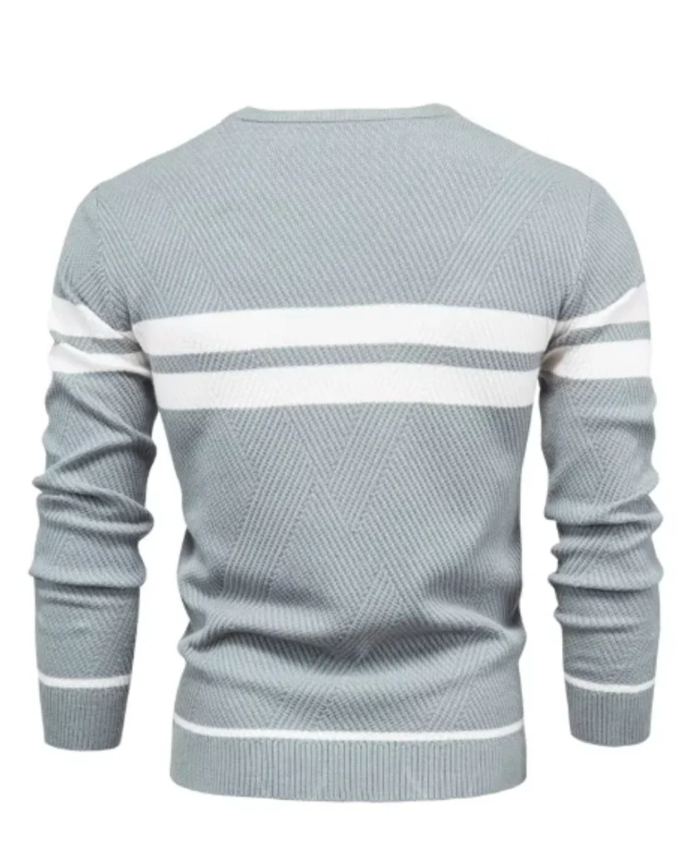 Cayetano® | Stylish Men's Sweater With Stripes - Image 7