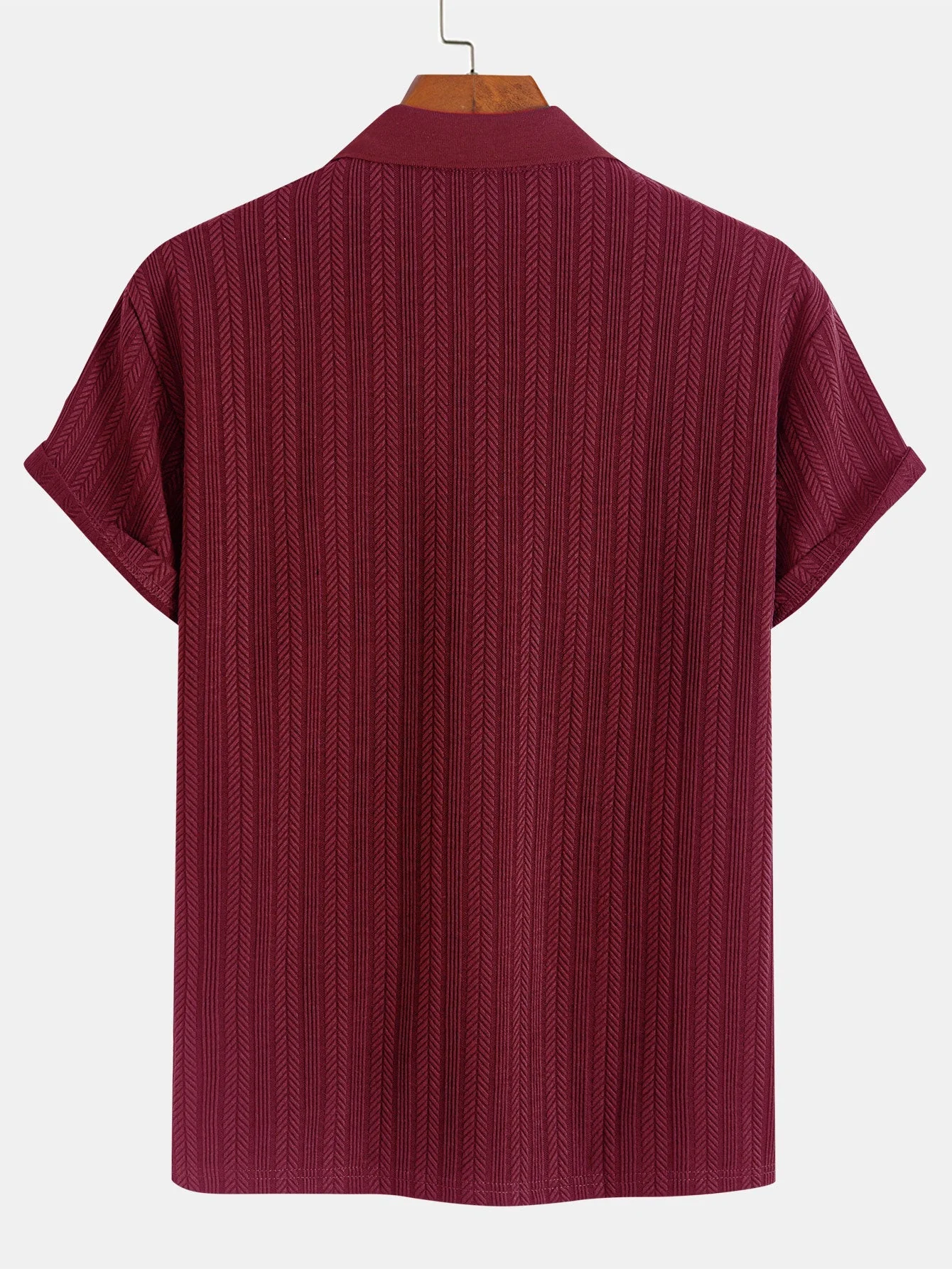 Ceferino® | Textured Zipper Polo - Image 14