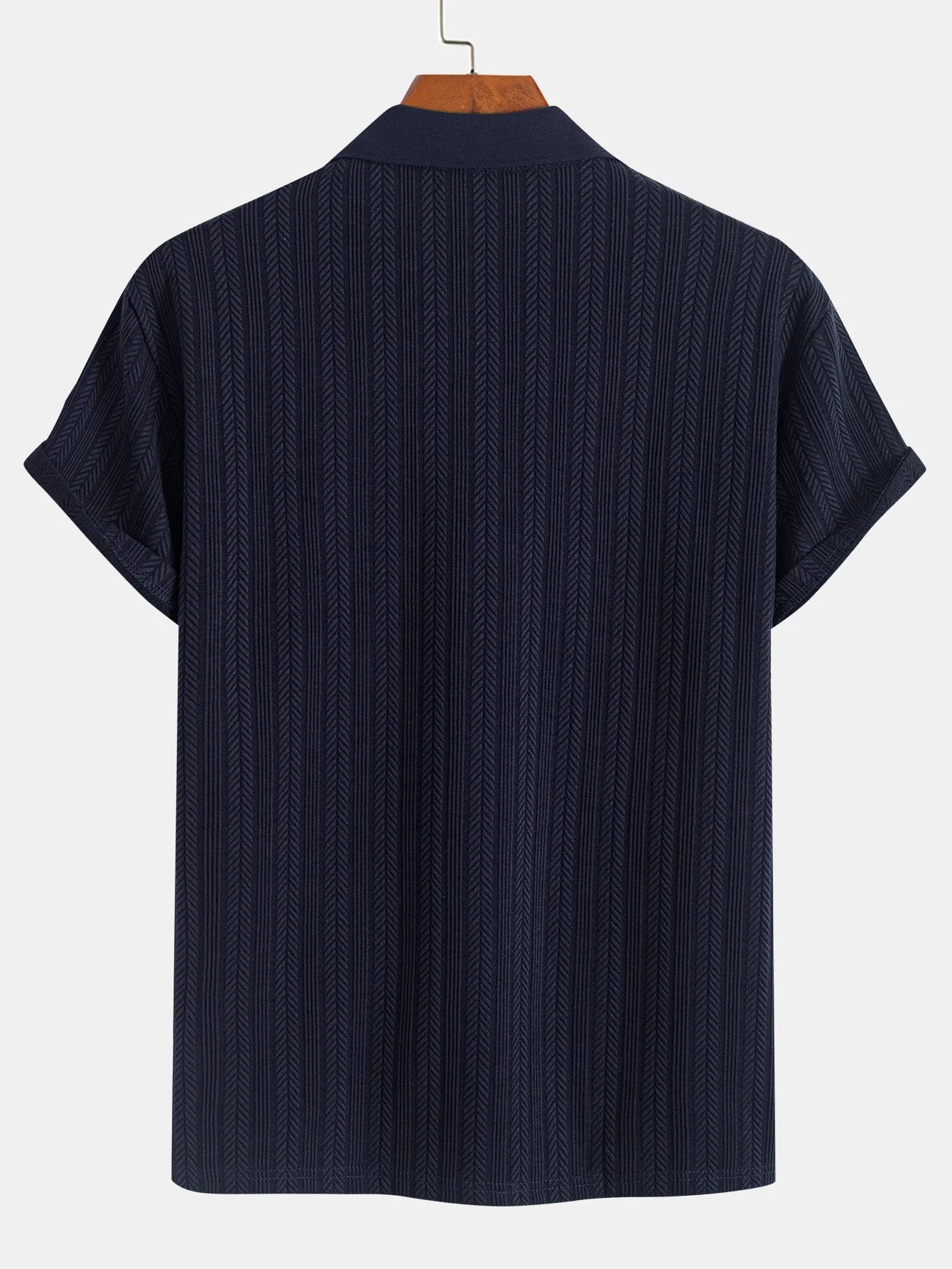 Ceferino® | Textured Zipper Polo - Image 6