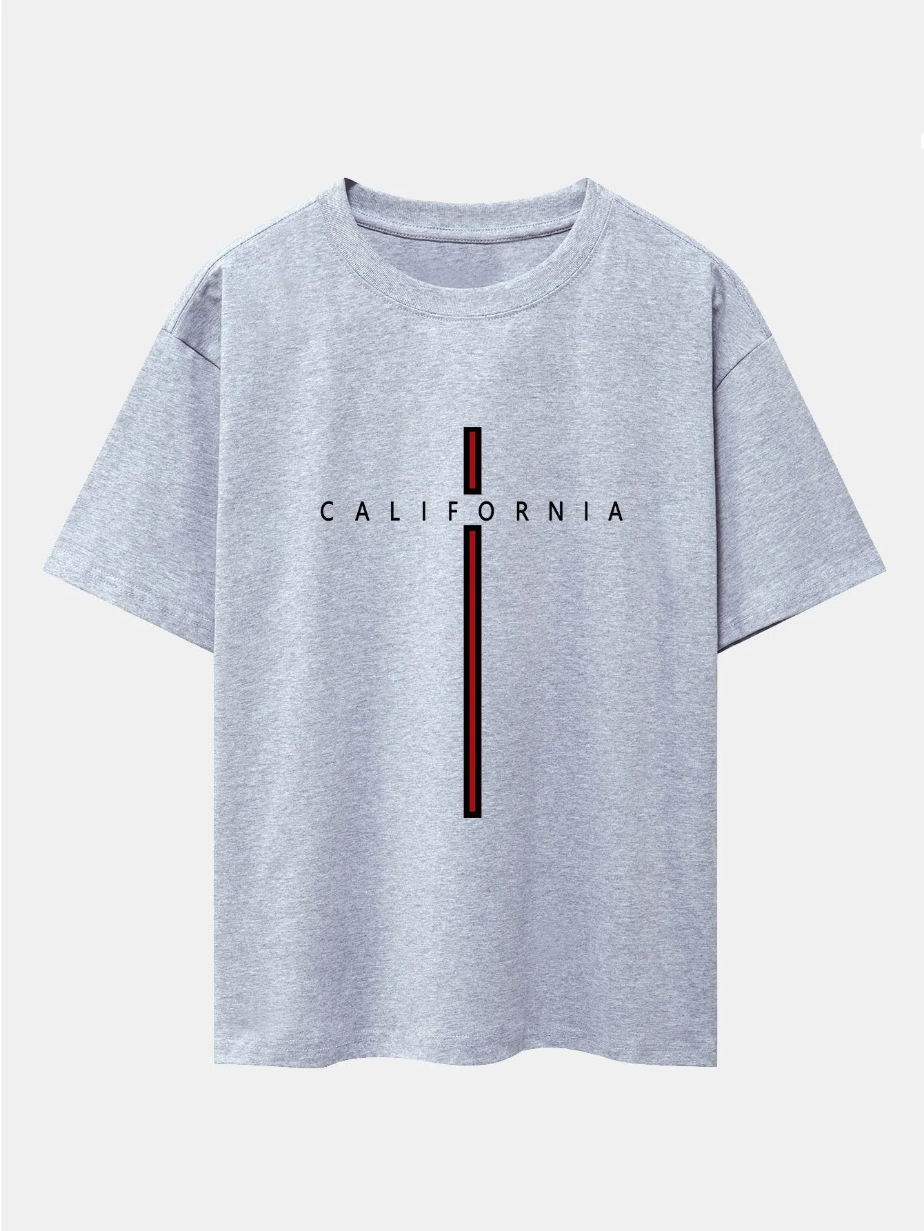 César® | Stripe Print Drop Shoulder Oversize T-Shirt - Image 10