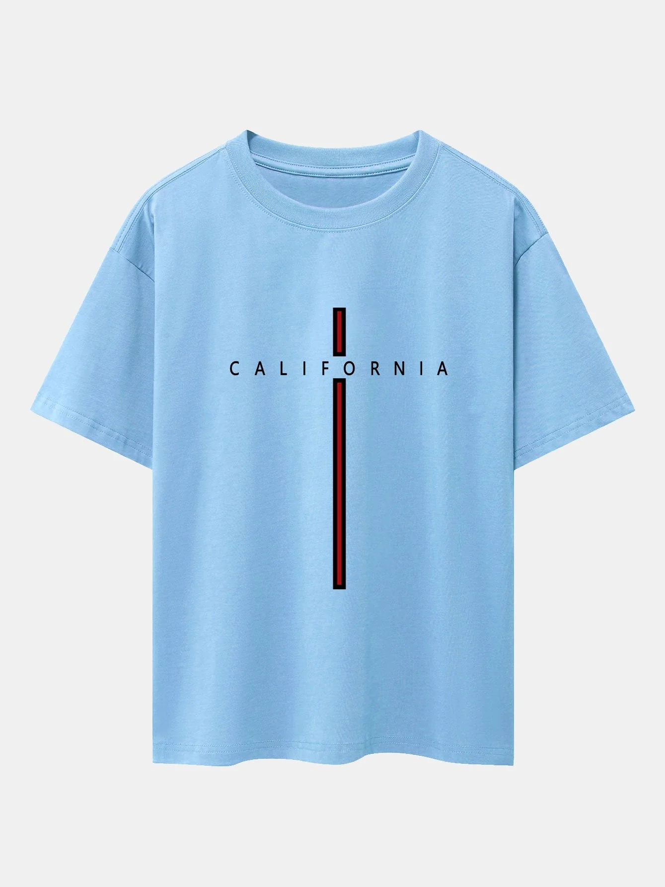 César® | Stripe Print Drop Shoulder Oversize T-Shirt - Image 7