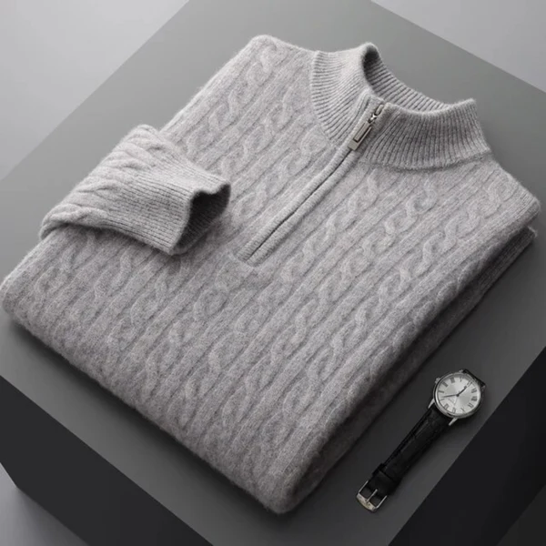 Chance® | Luxury Cashmere Zip Sweater - Image 2