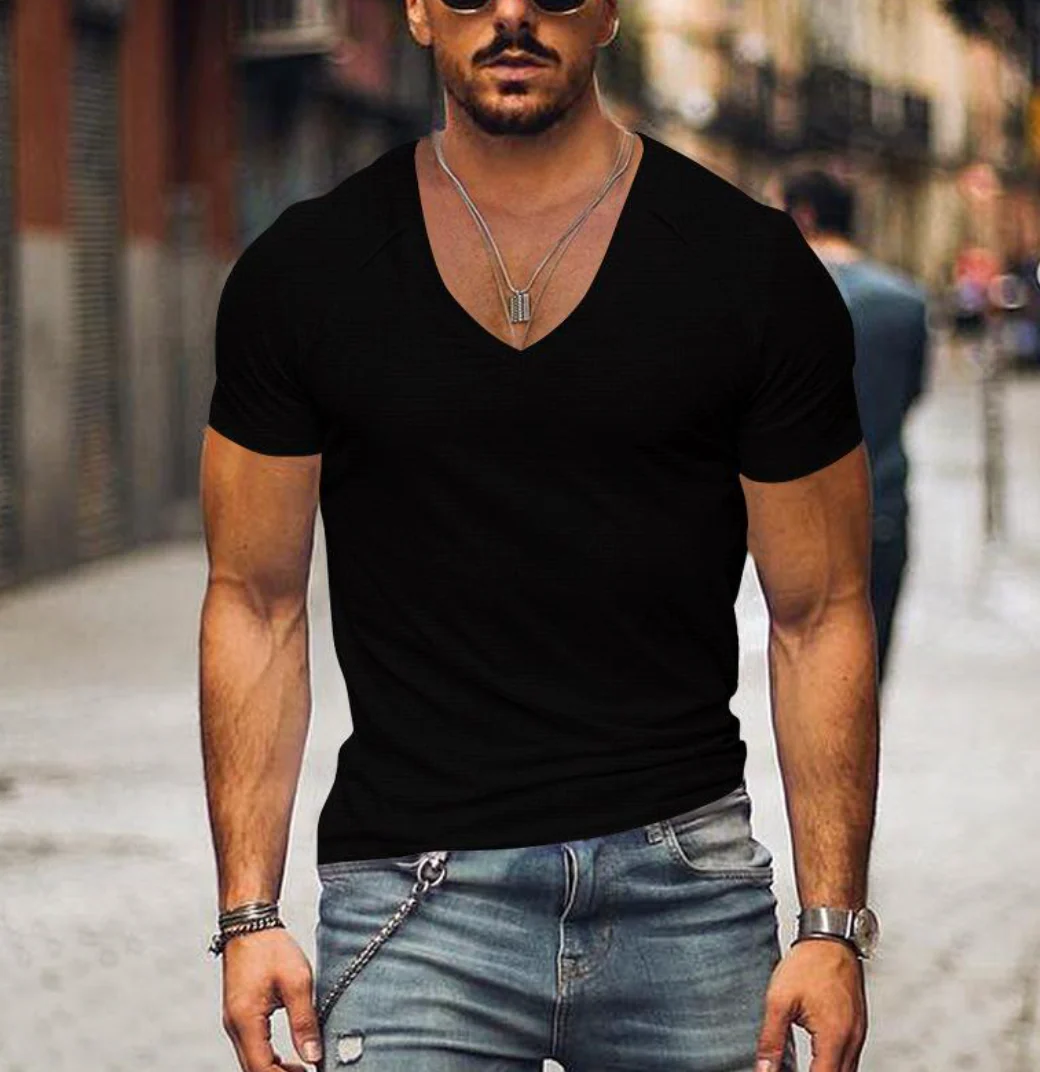 Charles® | Men'S T-Shirt With V-Neck