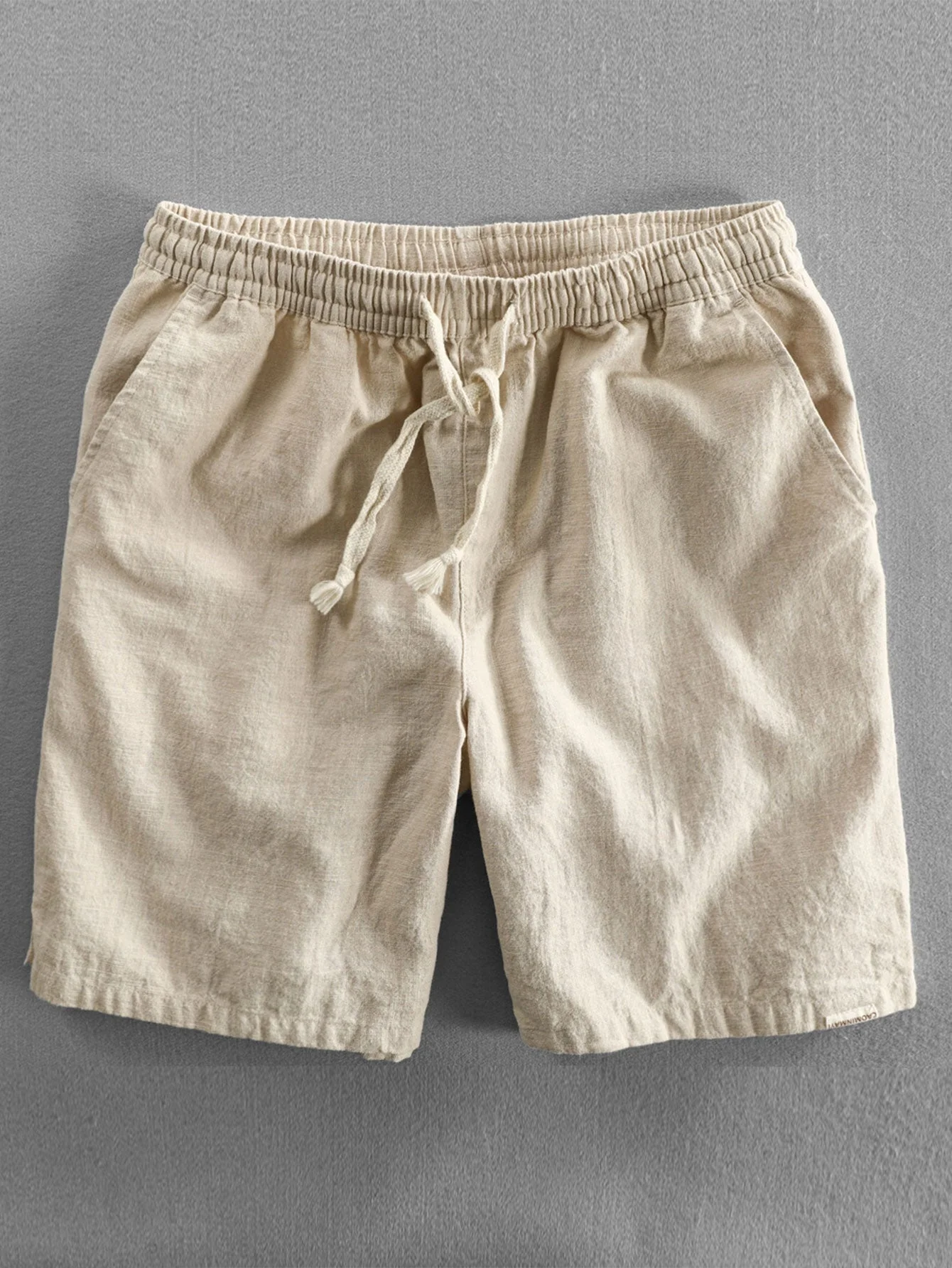 Charlie® | Linen Cotton Blend Drawstring Shorts