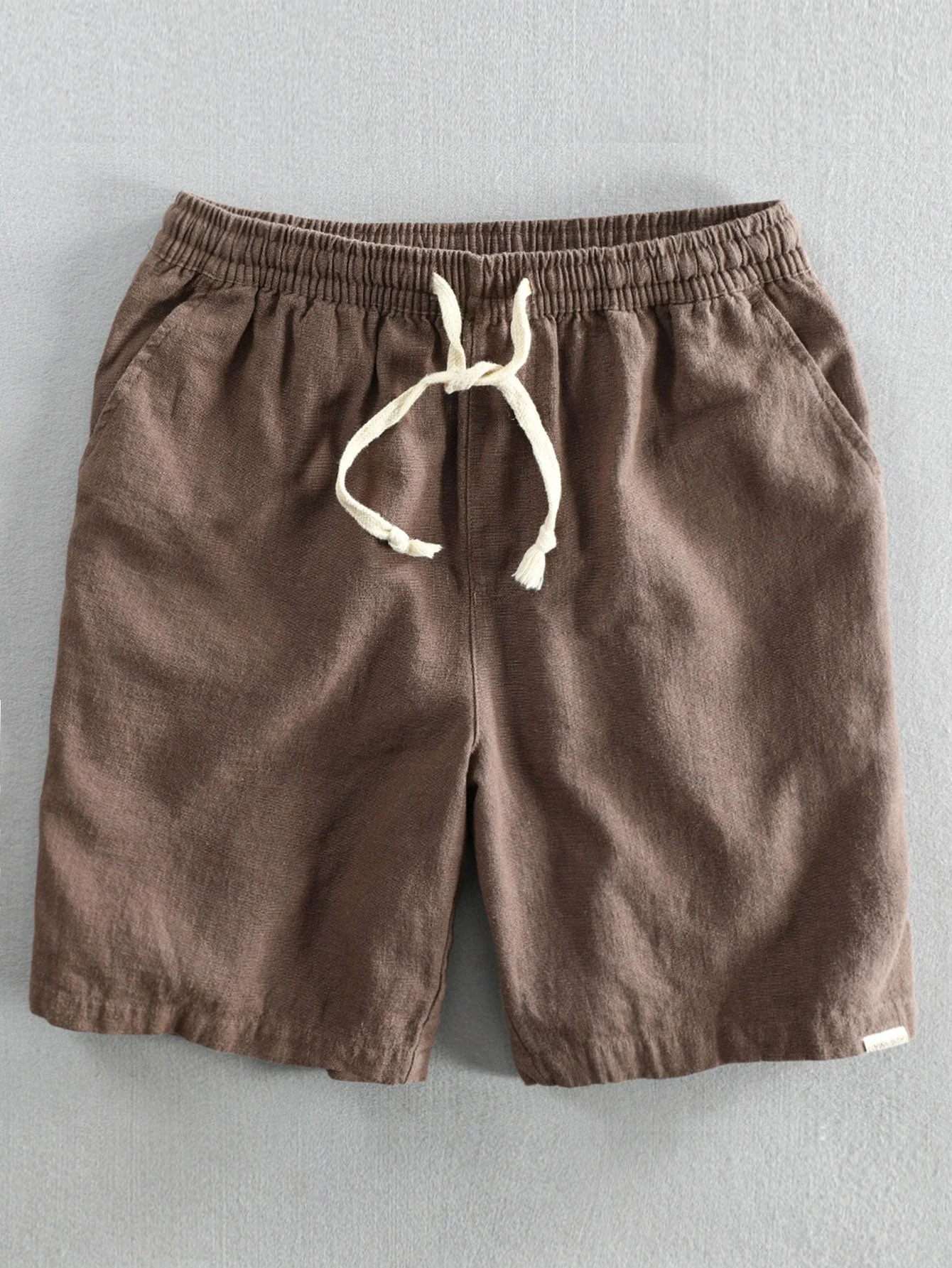 Charlie® | Linen Cotton Blend Drawstring Shorts - Image 3