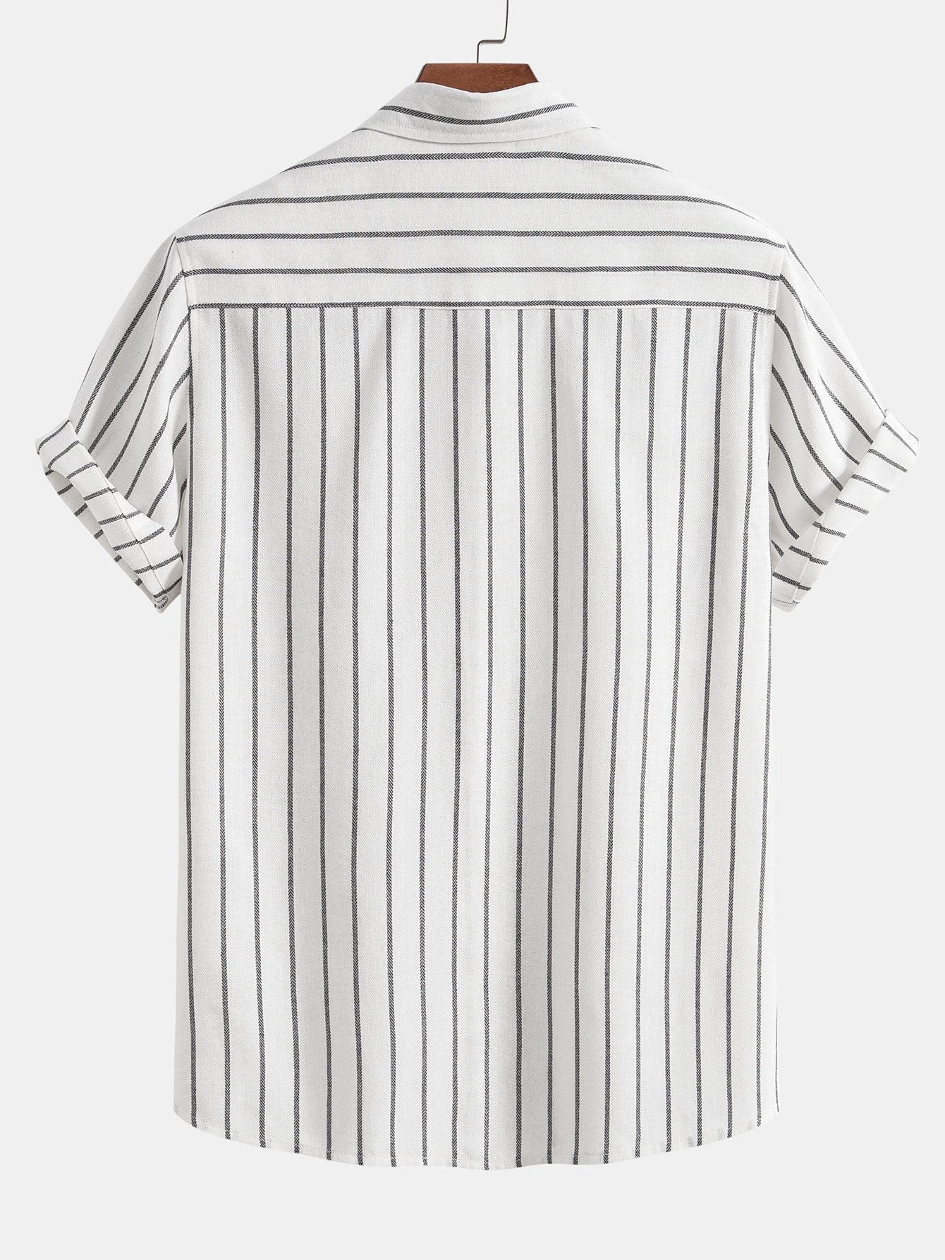 Chase® | Cotton Blend Striped Button Up Shirt - Image 2