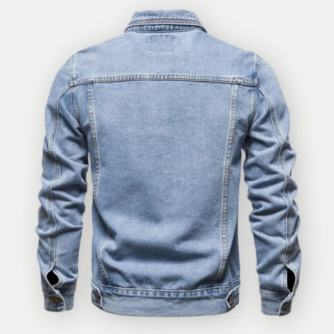 Chester® | Classic Denim Trucker Jacket For Men - Image 2