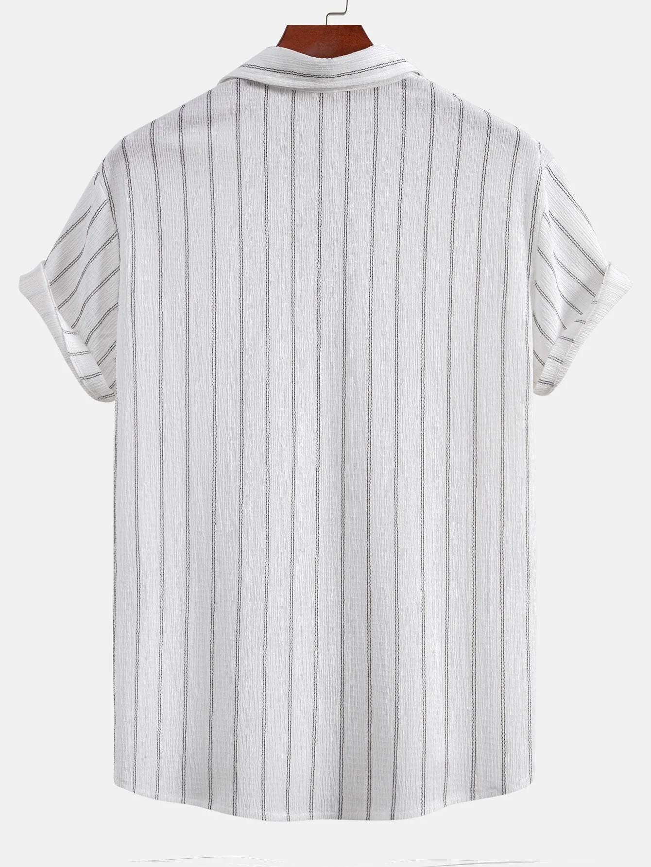 Cirilo® | Stripe Textured Button Up Shirt - Image 2