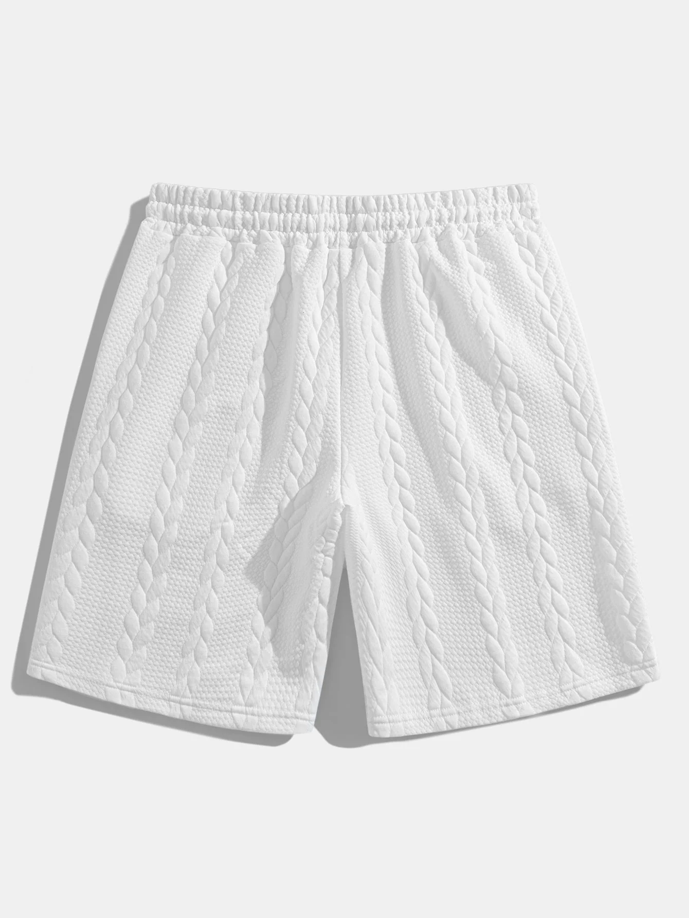 Clay® | Relax Fit Mid-Length Sleeve Twist Jacquard T-Shirt & Shorts - Image 8