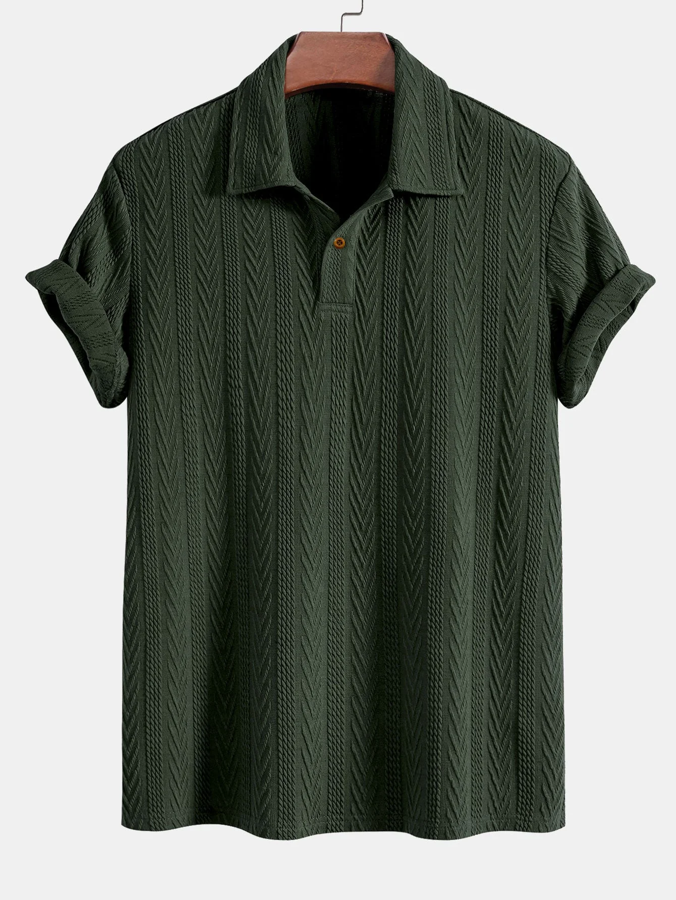 Clay® | Short Sleeve Jacquard Polo - Image 2