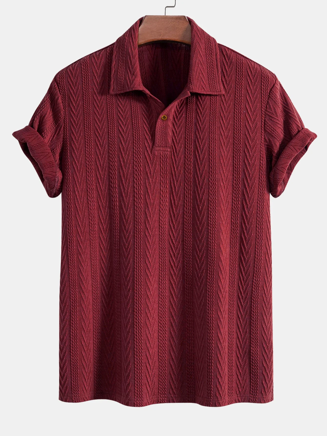 Clay® | Short Sleeve Jacquard Polo - Image 6