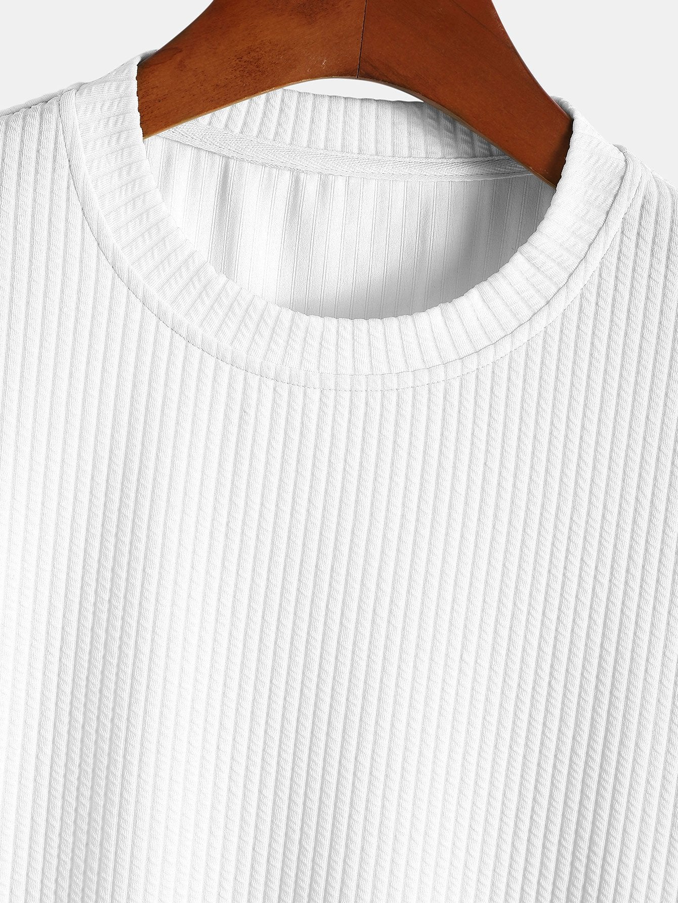 Conrad® | Muscle Fit Ribbed Arc Hem T-Shirt - Image 9