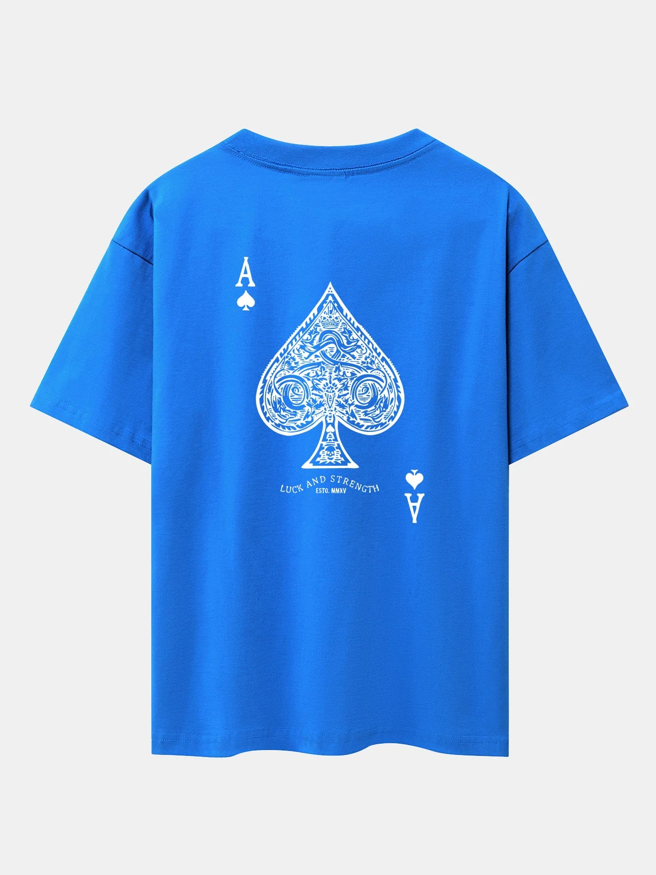Conrado® | Ace Of Spades Print Drop Shoulder Oversize T-Shirt - Image 17