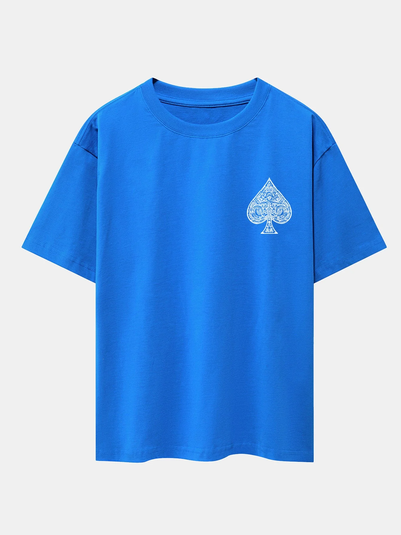 Conrado® | Ace Of Spades Print Drop Shoulder Oversize T-Shirt - Image 18