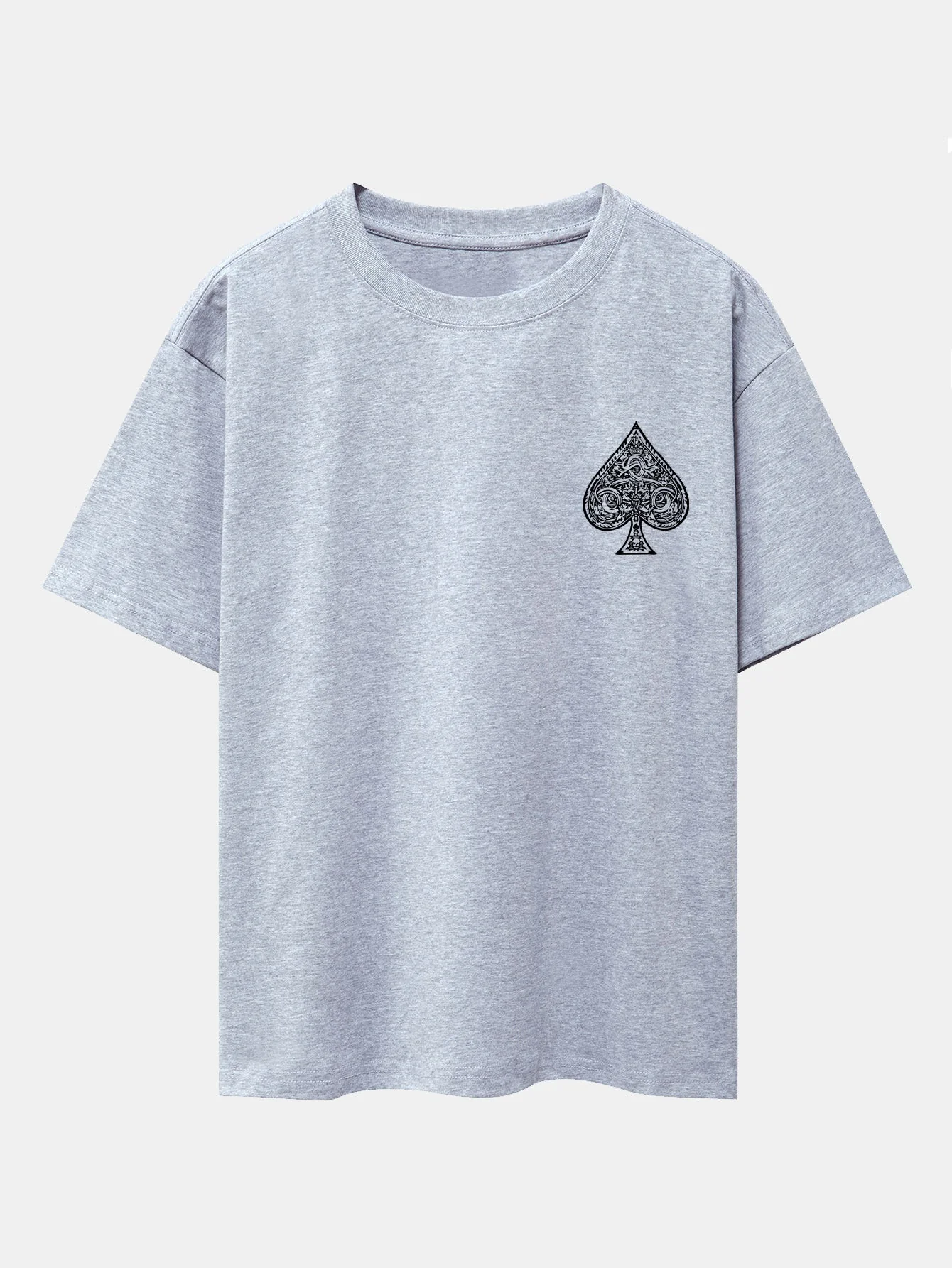 Conrado® | Ace Of Spades Print Drop Shoulder Oversize T-Shirt - Image 22