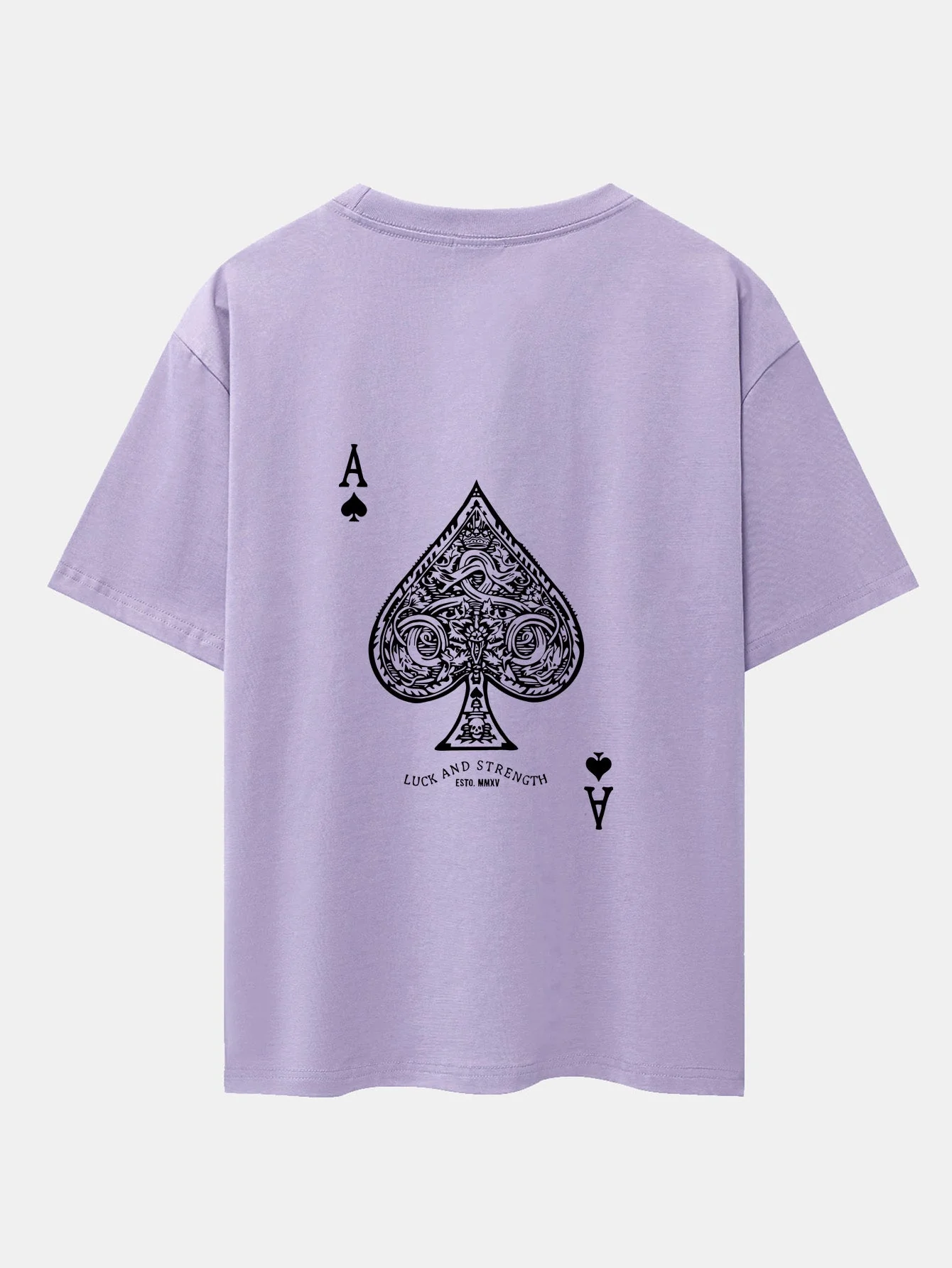 Conrado® | Ace Of Spades Print Drop Shoulder Oversize T-Shirt - Image 25