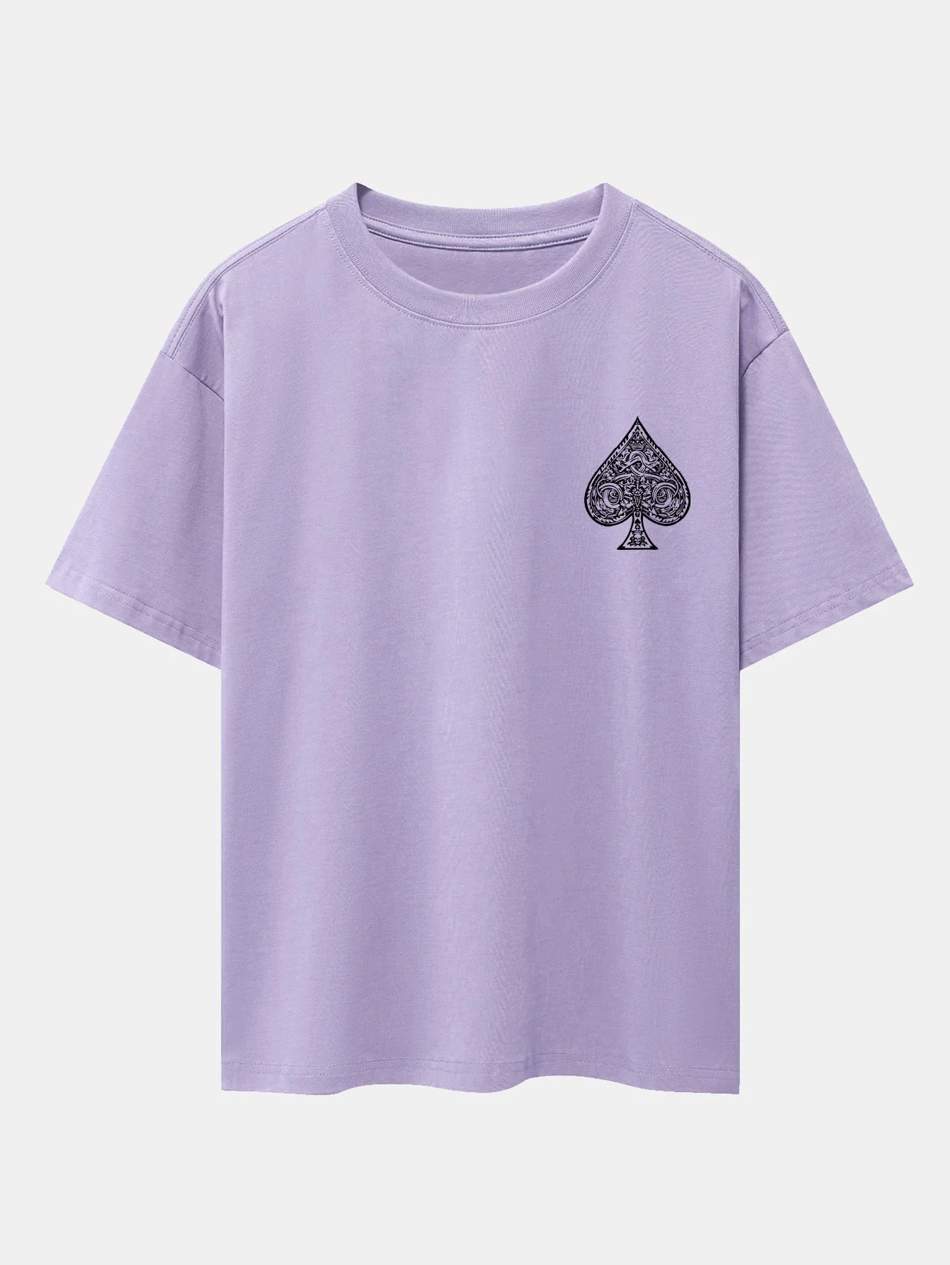 Conrado® | Ace Of Spades Print Drop Shoulder Oversize T-Shirt - Image 26