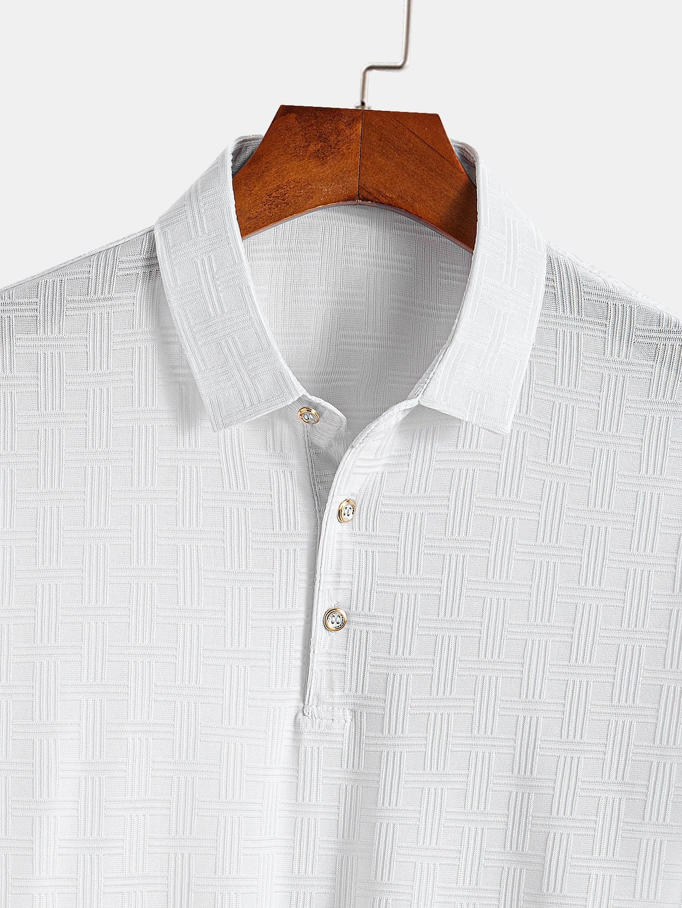 Constantino® | Short Sleeve Knitted Textured Polo - Image 7