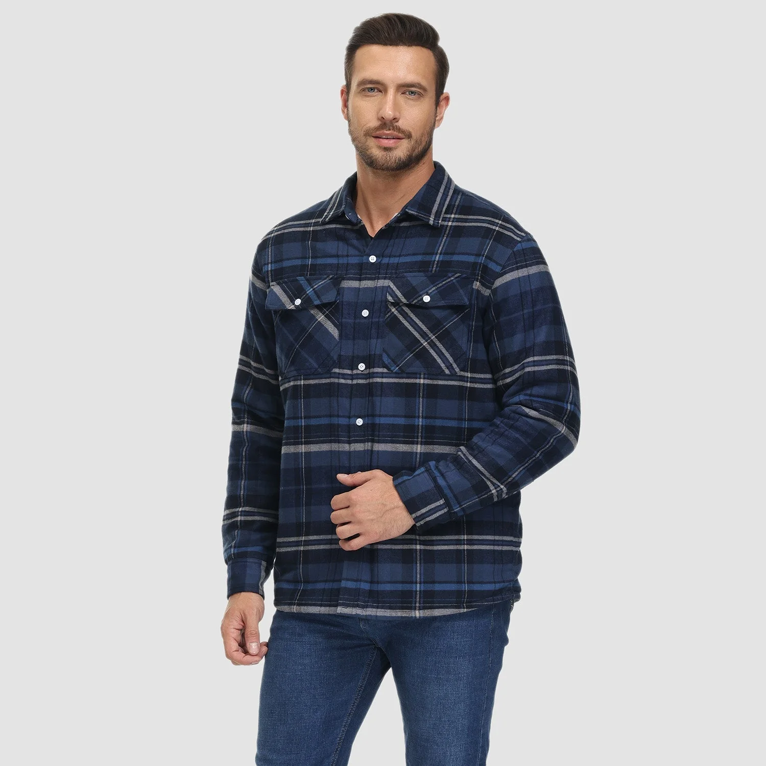 Cooper® | Lined Checkered Shirt Coat - Image 11