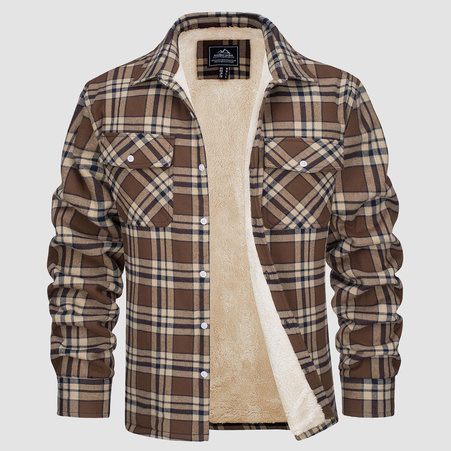 Cooper® | Lined Checkered Shirt Coat - Image 5