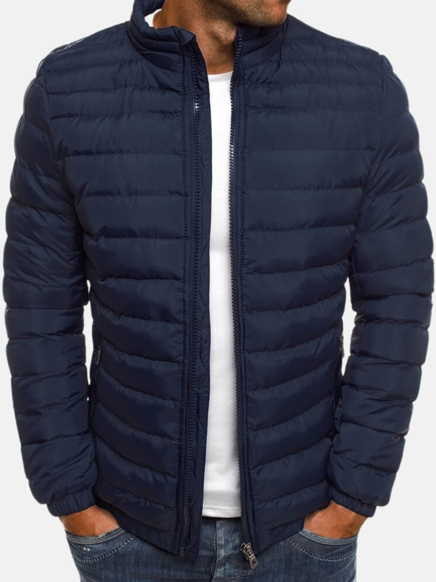 Cosmo | Horst – Black puffer jacket with stand-up collar - Image 2