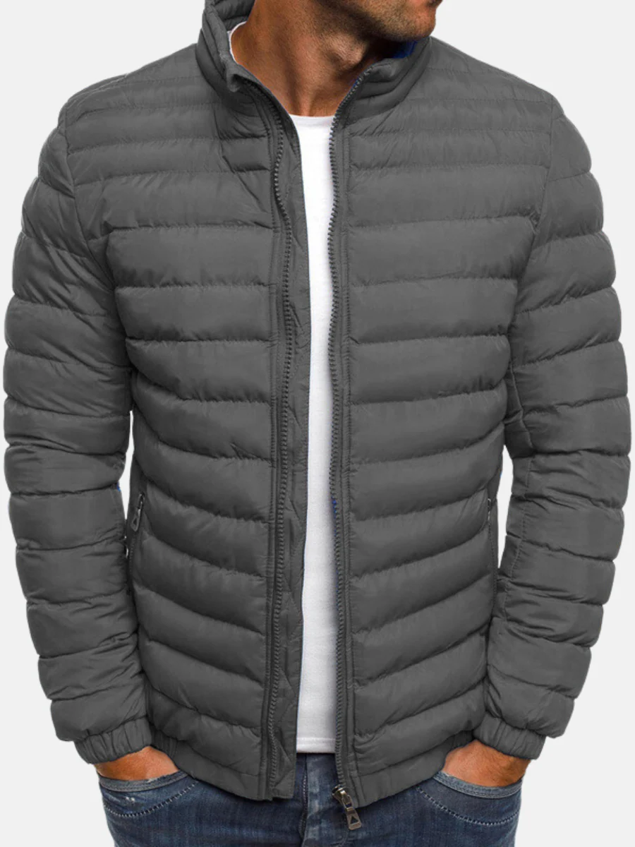 Cosmo | Horst – Black puffer jacket with stand-up collar - Image 6