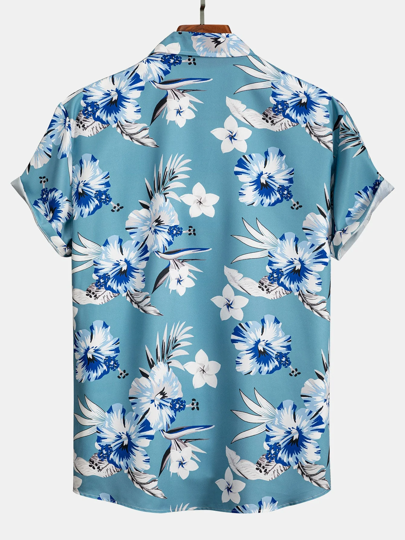 Craig® | Tropical Floral Print Button Up Shirt & Swim Shorts - Image 8