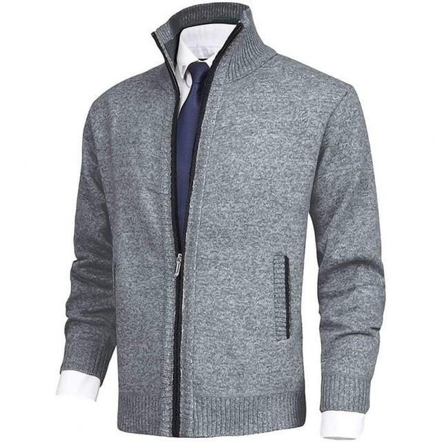 Creta | Classic full-zip cardigan for men - Image 9