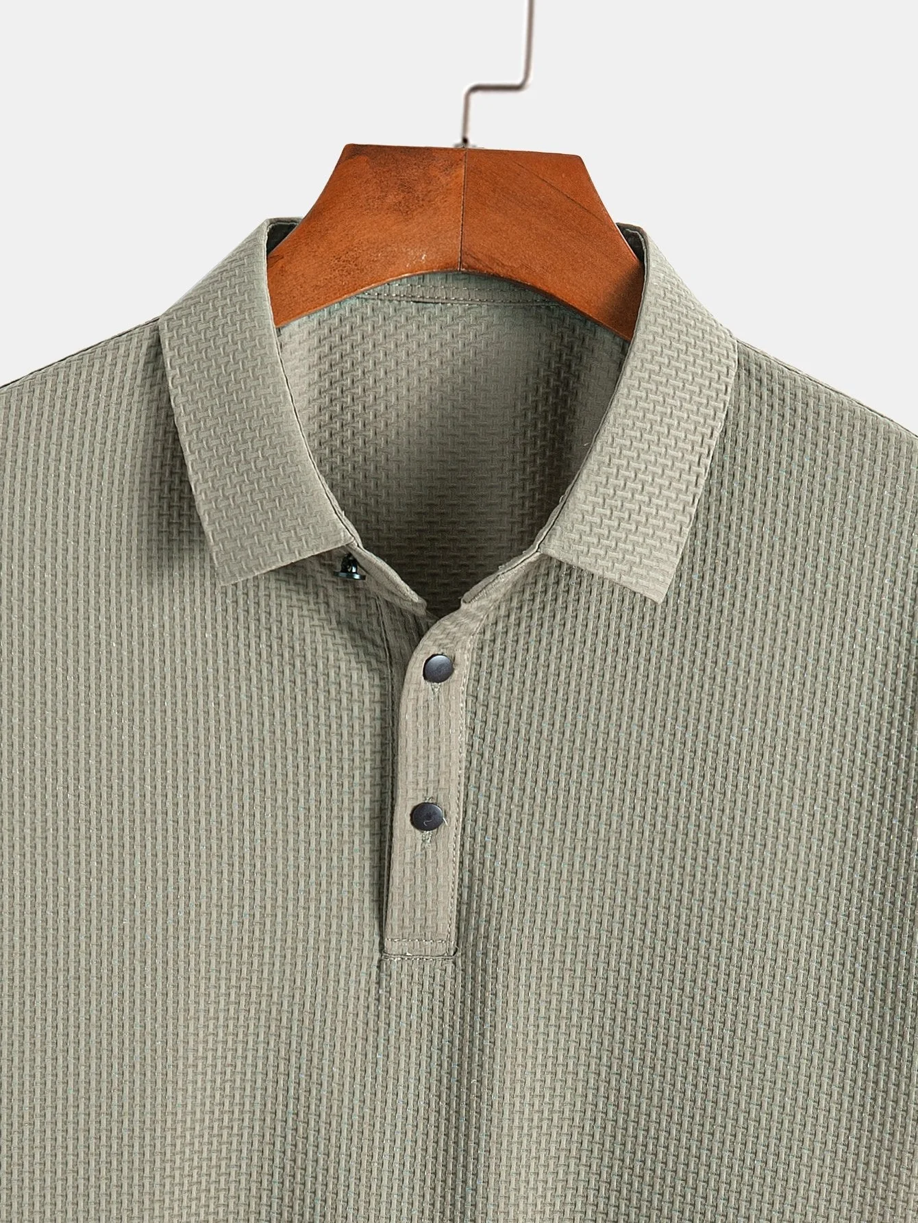 Crisanto® | Short Sleeve Textured Polo - Image 9