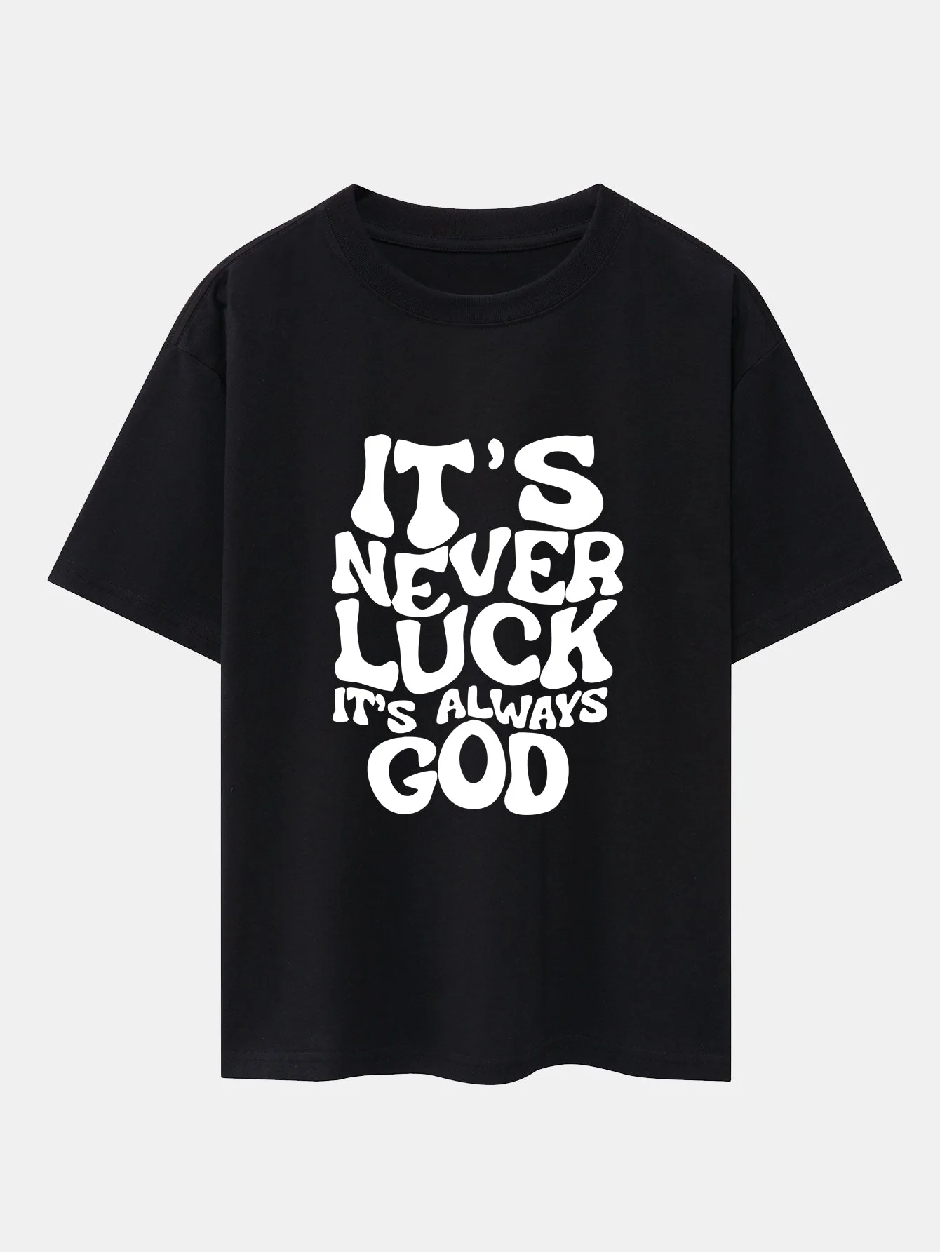 Cristóbal® | God Slogan Print Drop Shoulder Oversize T-Shirt & Drawstring Corduroy Shorts - Image 6