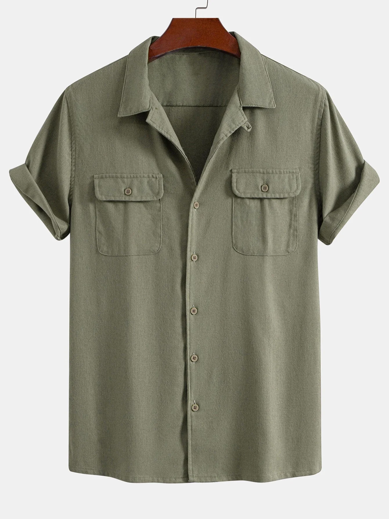 Cuno® | Linen Cuban Shirt With Pockets & Straight Leg Linen Pants - Image 11