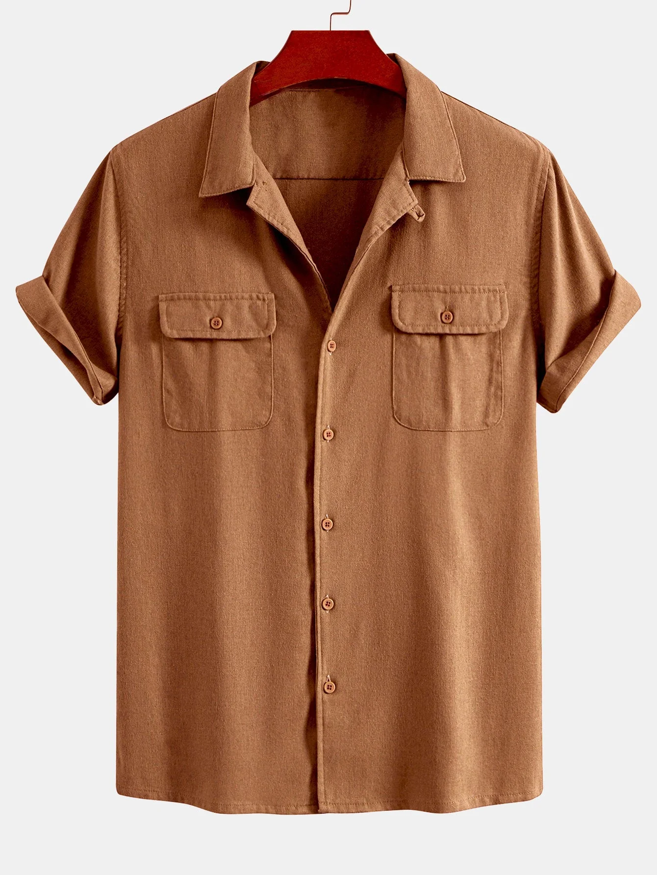 Cuno® | Linen Cuban Shirt With Pockets & Straight Leg Linen Pants - Image 13