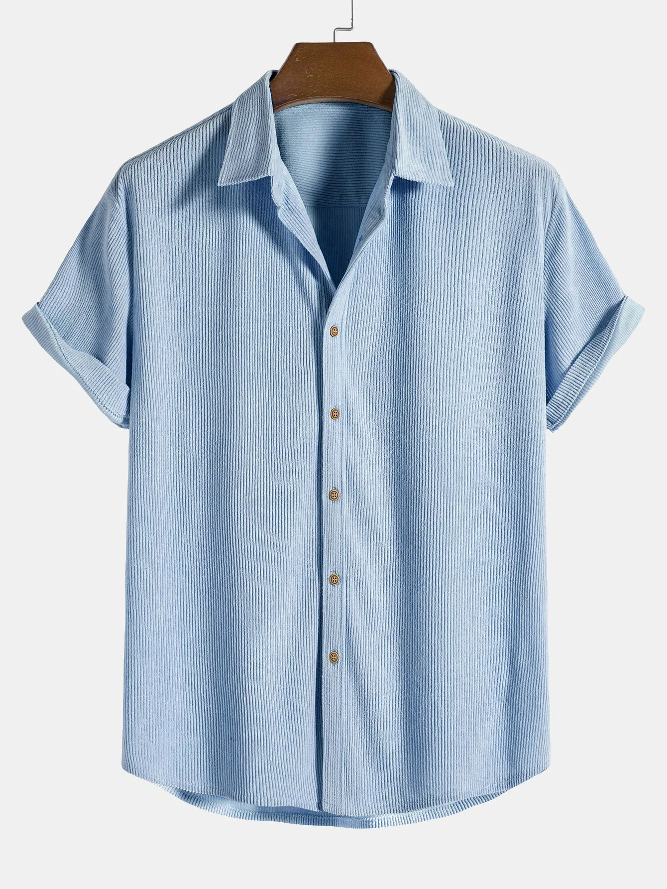Curtis® | Corduroy Button Up Short Sleeved Shirt - Image 6