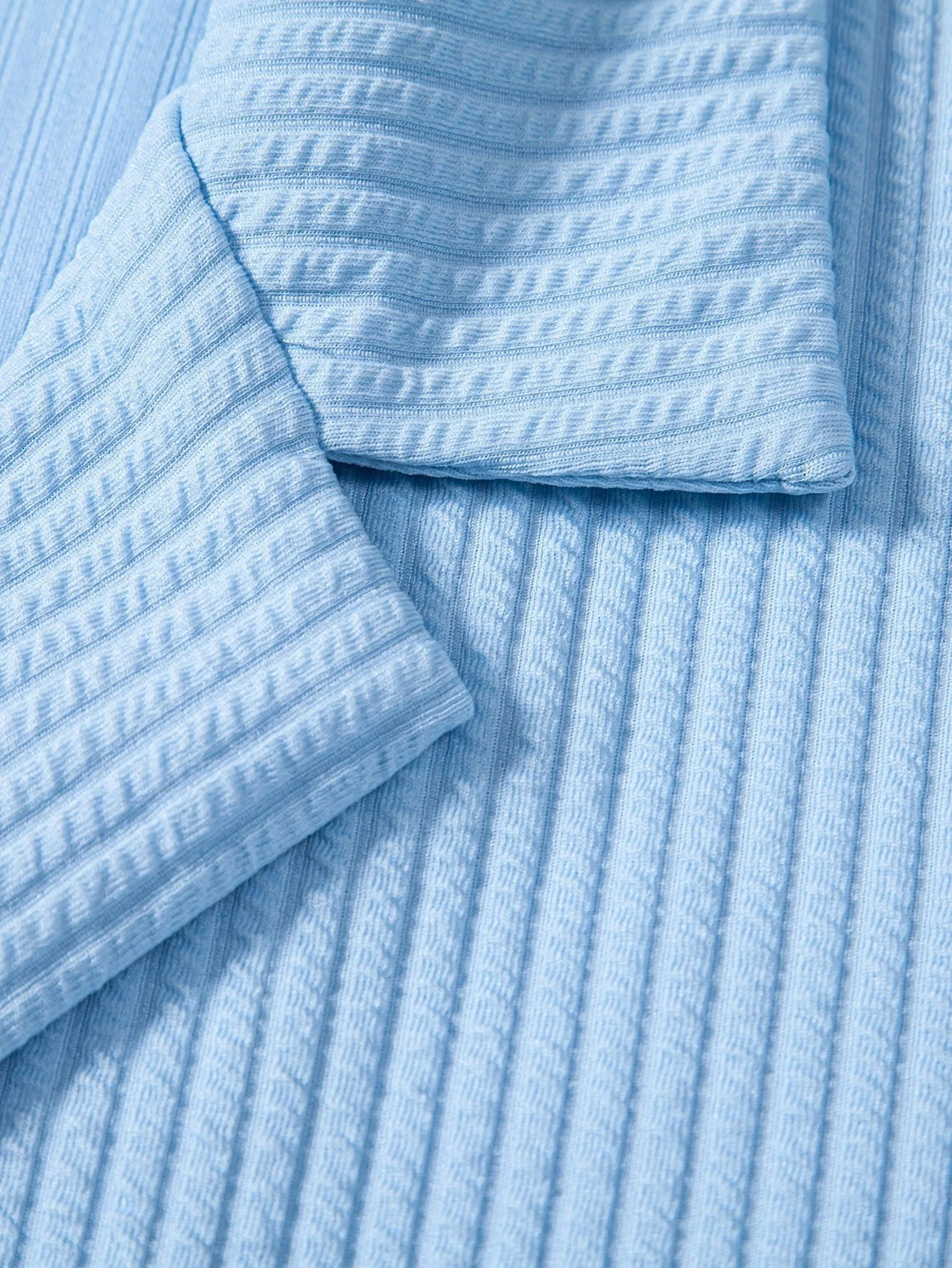 Curtis® | Defined Style: Ribbed Muscle Fit Shirt With Deep Cuban Collar - Image 8