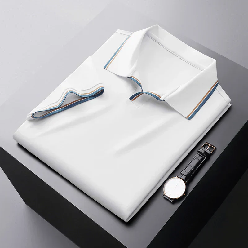 Dale® | Silk Polo With V-Neck - Image 2