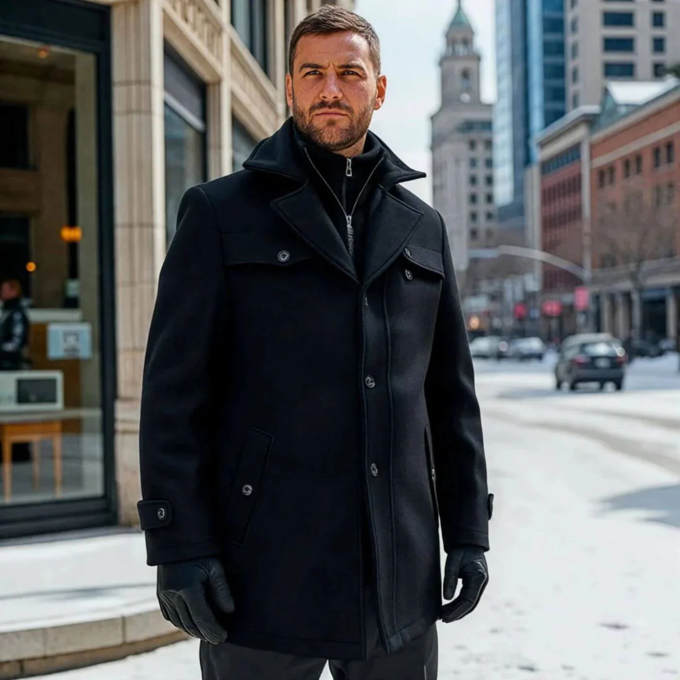 Daniel® | Classic Double Collar Coat - Image 8