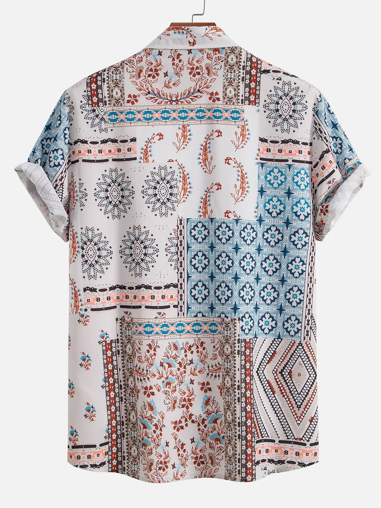 Darren® | Scarf Print Button Up Shirt & Swim Shorts - Image 6