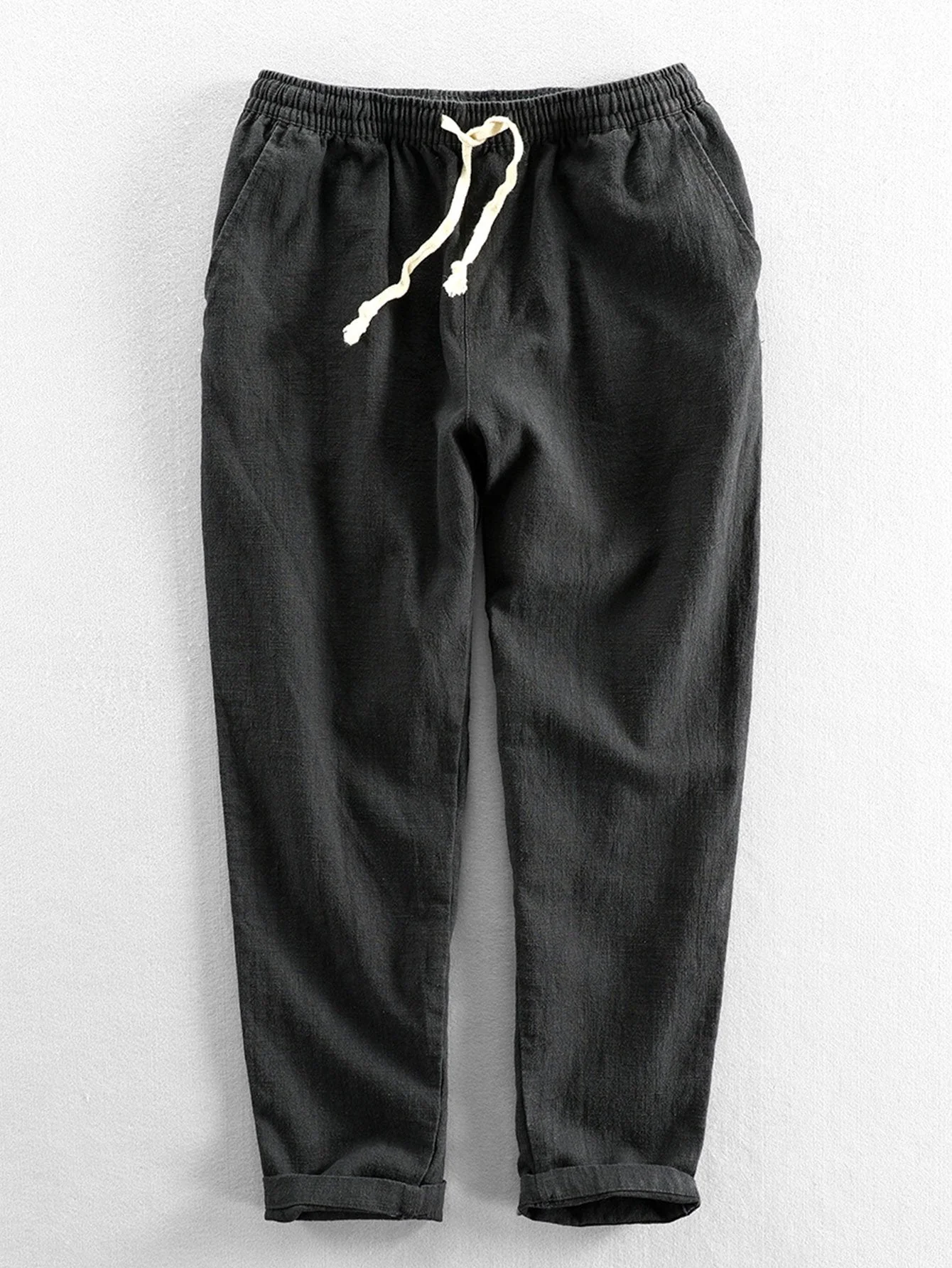 Dave® | Linen Cotton Blend Cropped Pants - Image 3