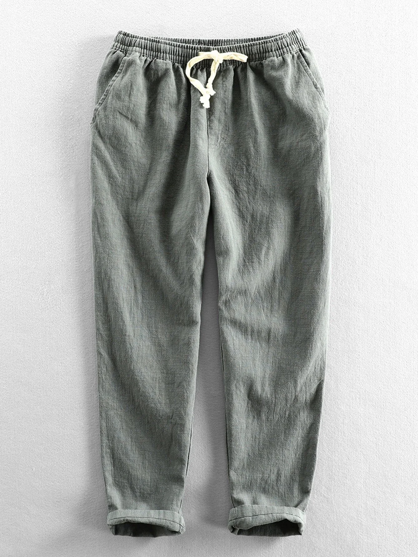 Dave® | Linen Cotton Blend Cropped Pants - Image 6