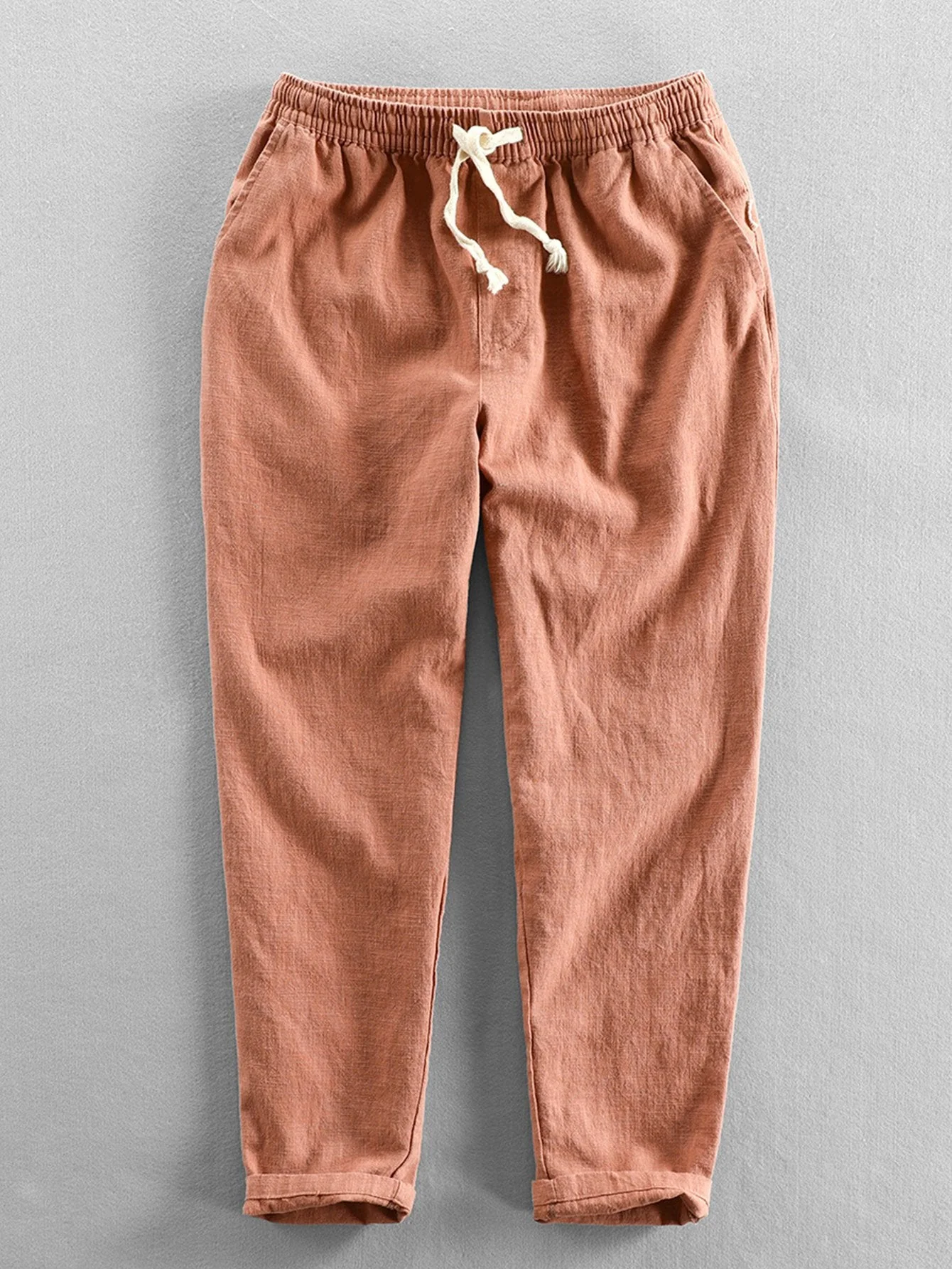 Dave® | Linen Cotton Blend Cropped Pants - Image 7