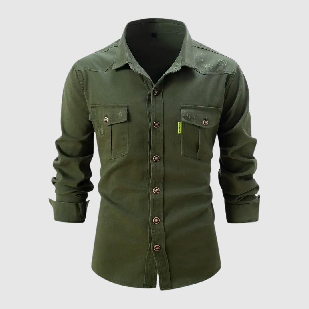 Dave® | Trendy Long-Sleeved Polo For Men - Image 5