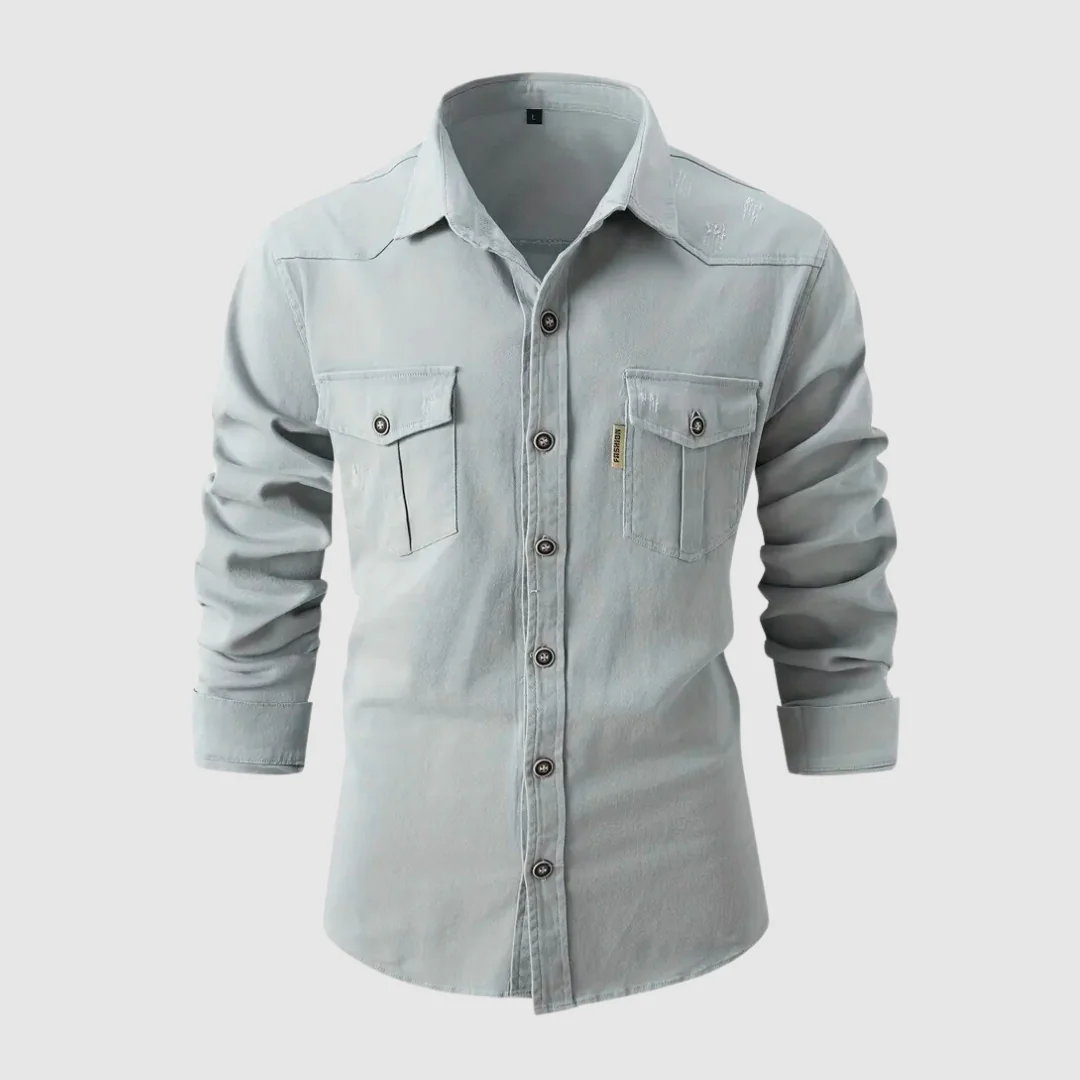 Dave® | Trendy Long-Sleeved Polo For Men - Image 6
