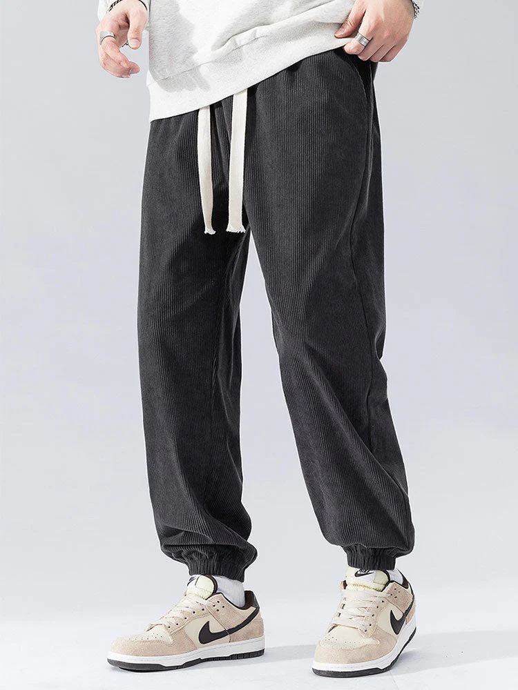 David® | Drawstring Corduroy Joggers