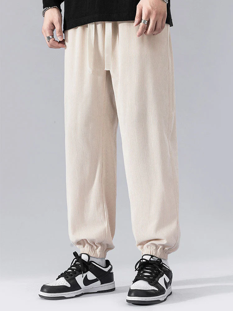 David® | Drawstring Corduroy Joggers - Image 7