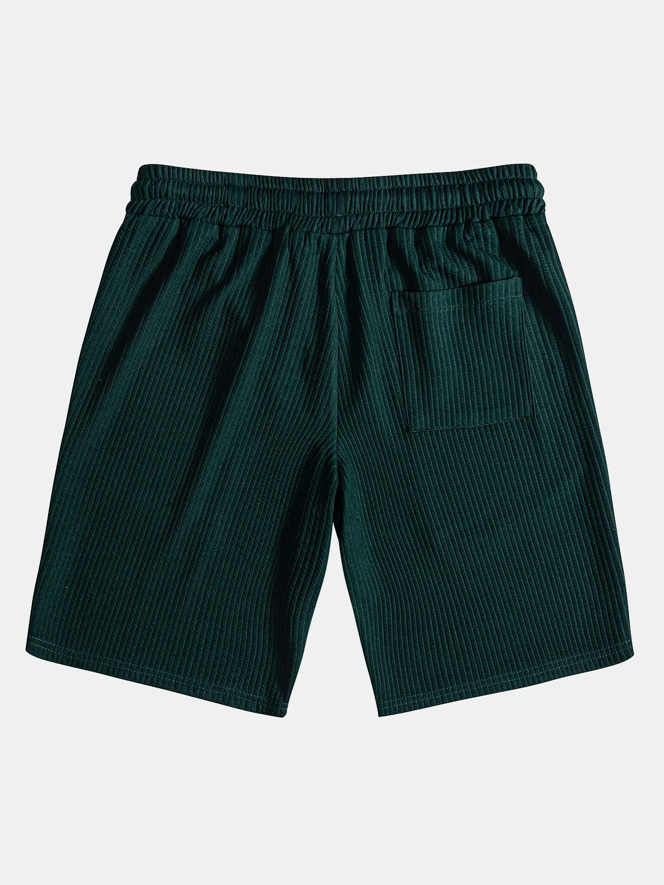 David® | Muscle Fit Ribbed Button Up Shirt & Shorts - Image 19