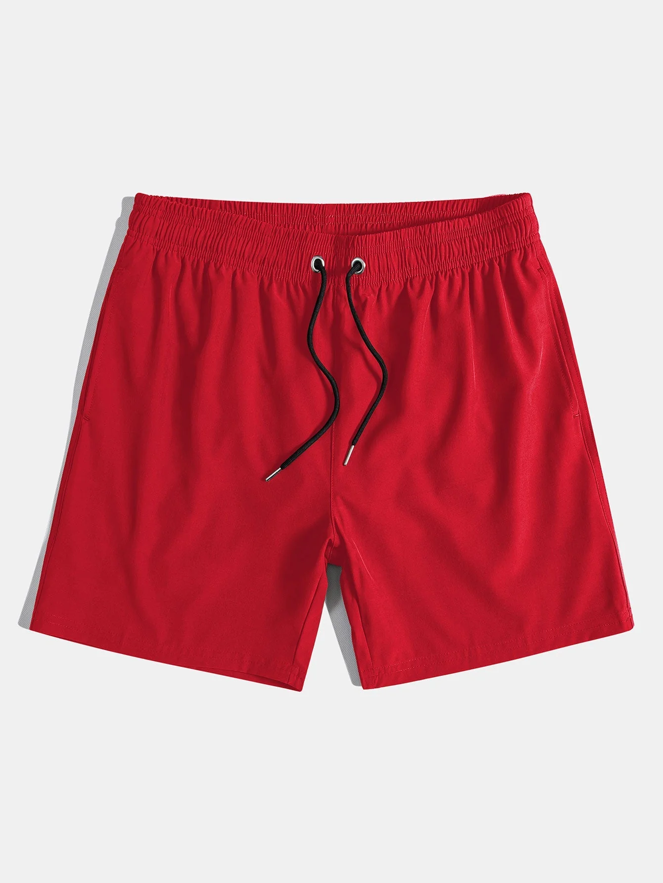 David® | Palm Tree Silhouette Print Cotton T-Shirt & Solid Drawstring Swim Shorts - Image 7