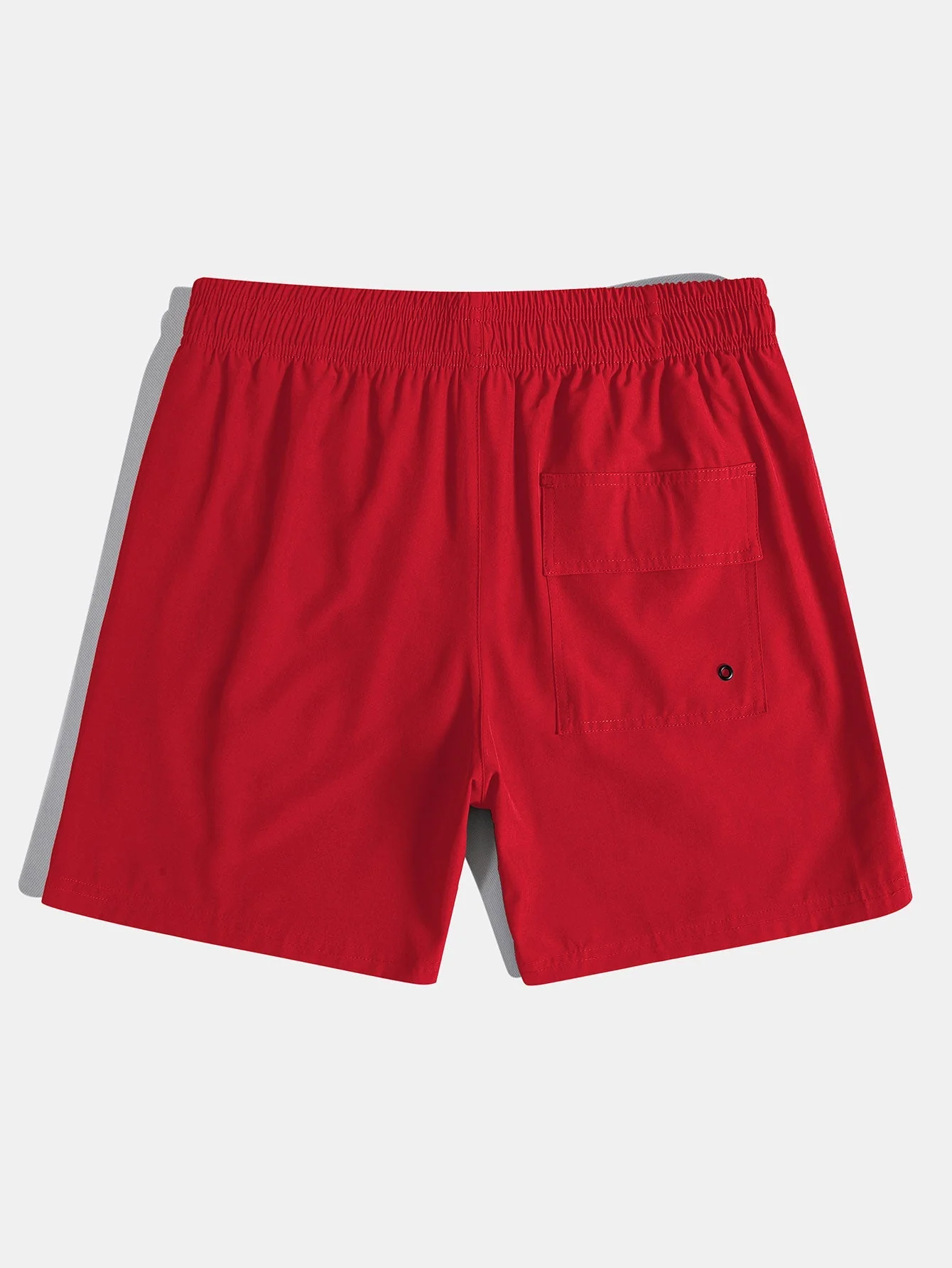 David® | Palm Tree Silhouette Print Cotton T-Shirt & Solid Drawstring Swim Shorts - Image 8