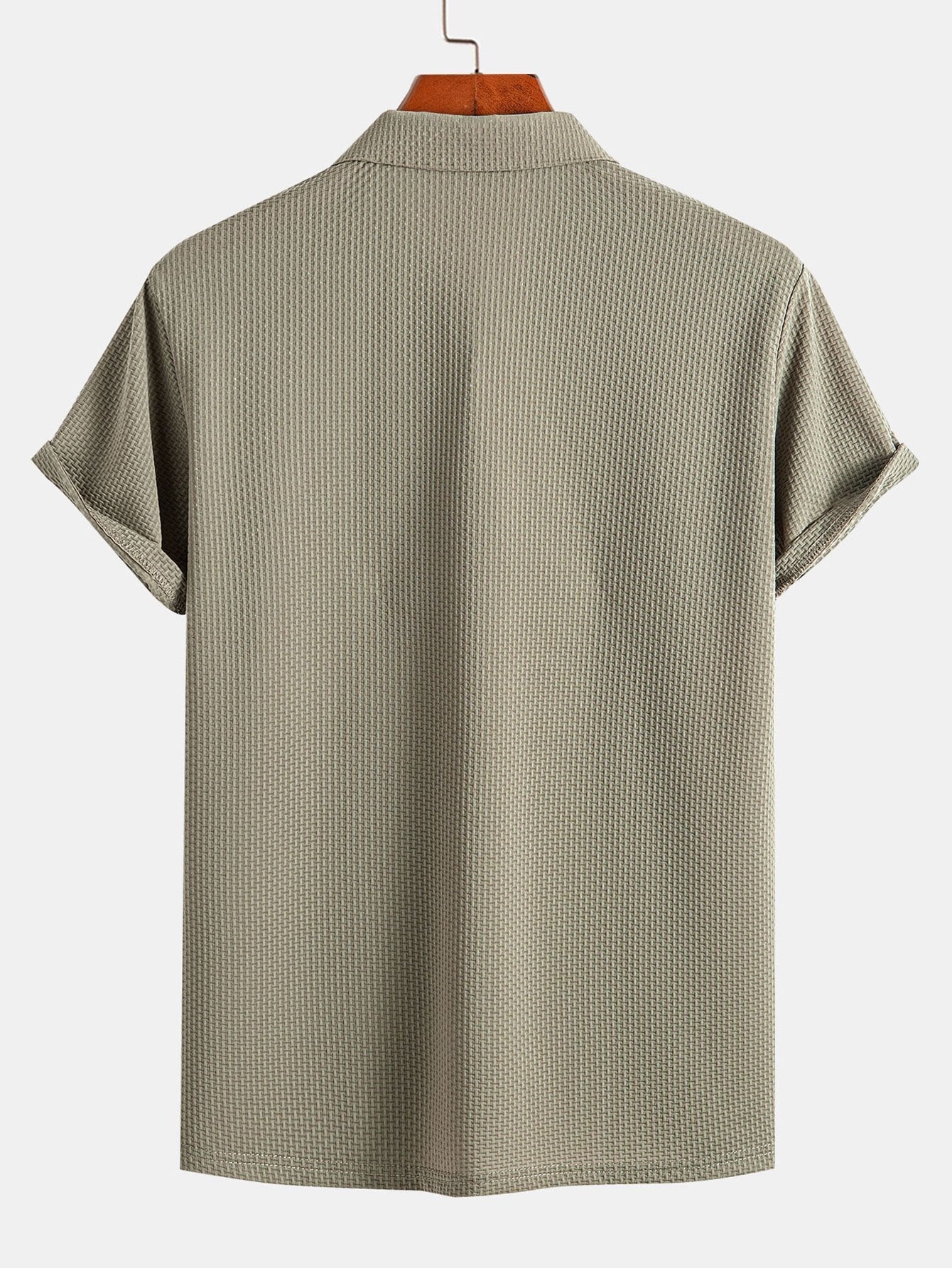 Declan | Short Sleeve Textured Polo - Image 10