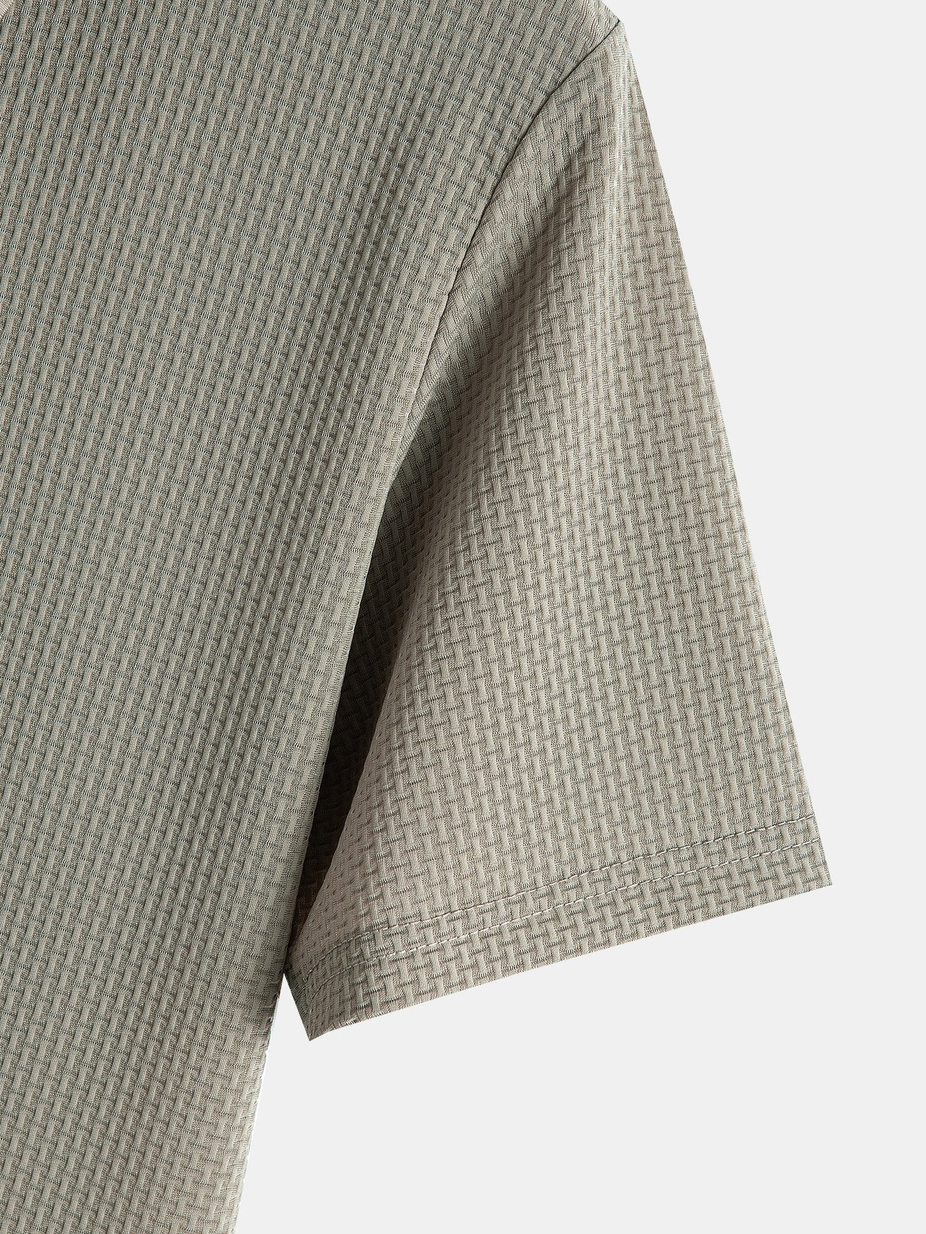 Declan | Short Sleeve Textured Polo - Image 2