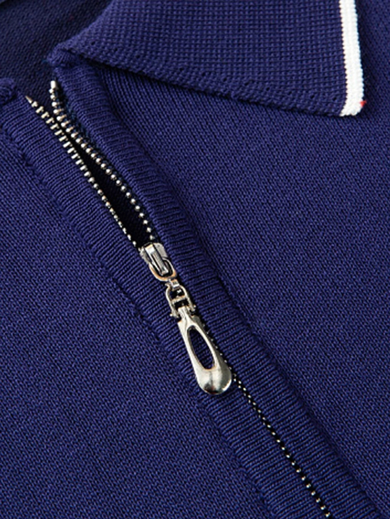 Declan | Solid Zip Sweater Polo - Image 5